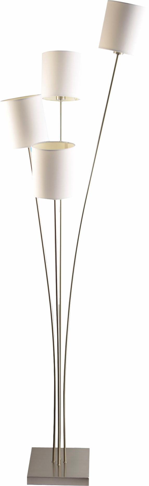online kaufen Stehlampe Schirmen, verstellbar Stehleuchte »Rivera«, Stoff affaire flammig-flammig, Home mit 4