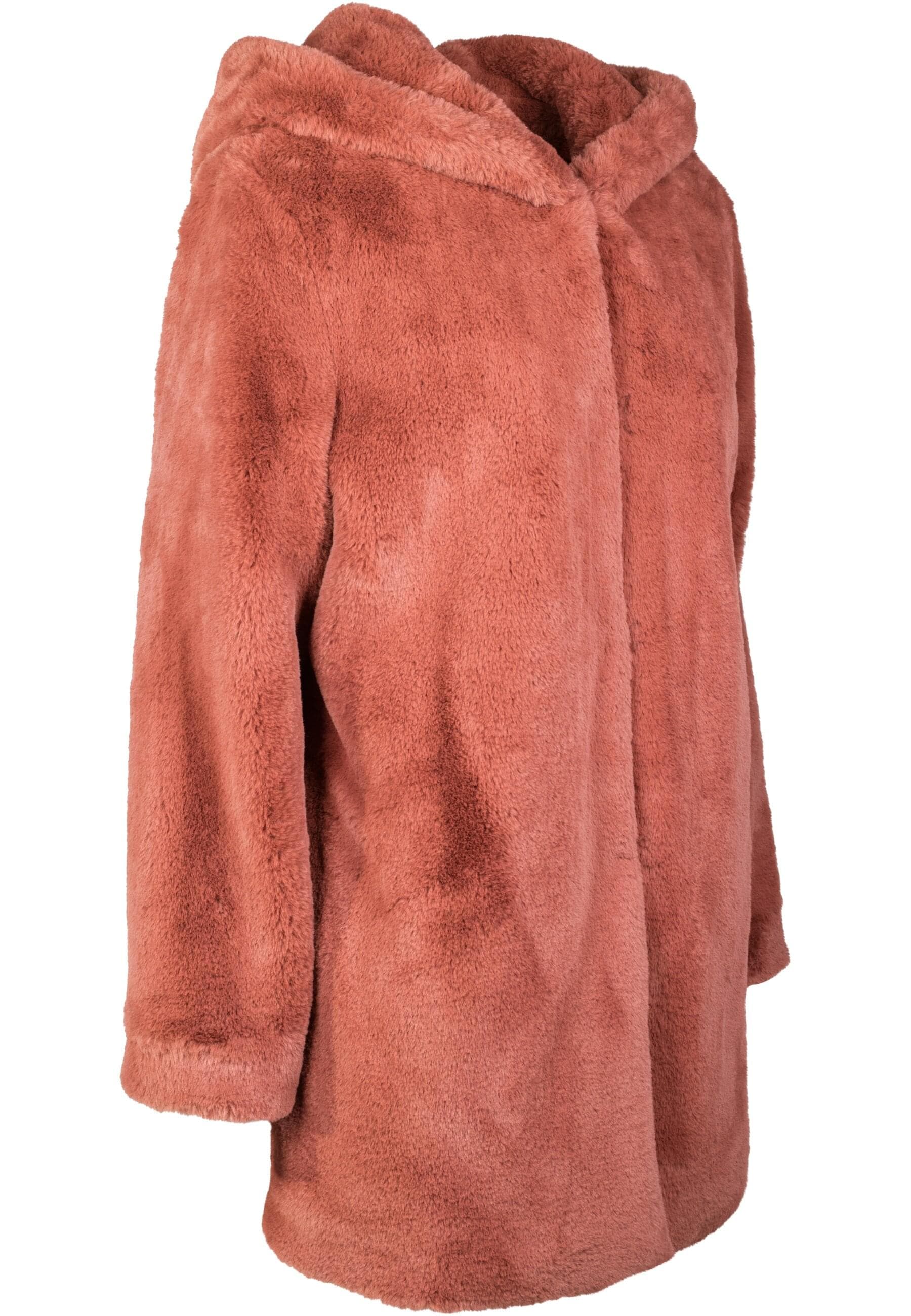 URBAN CLASSICS Parka »Urban Classics Damen Ladies Hooded Teddy Coat« 1 Stk. tlg. ohne Kapuze