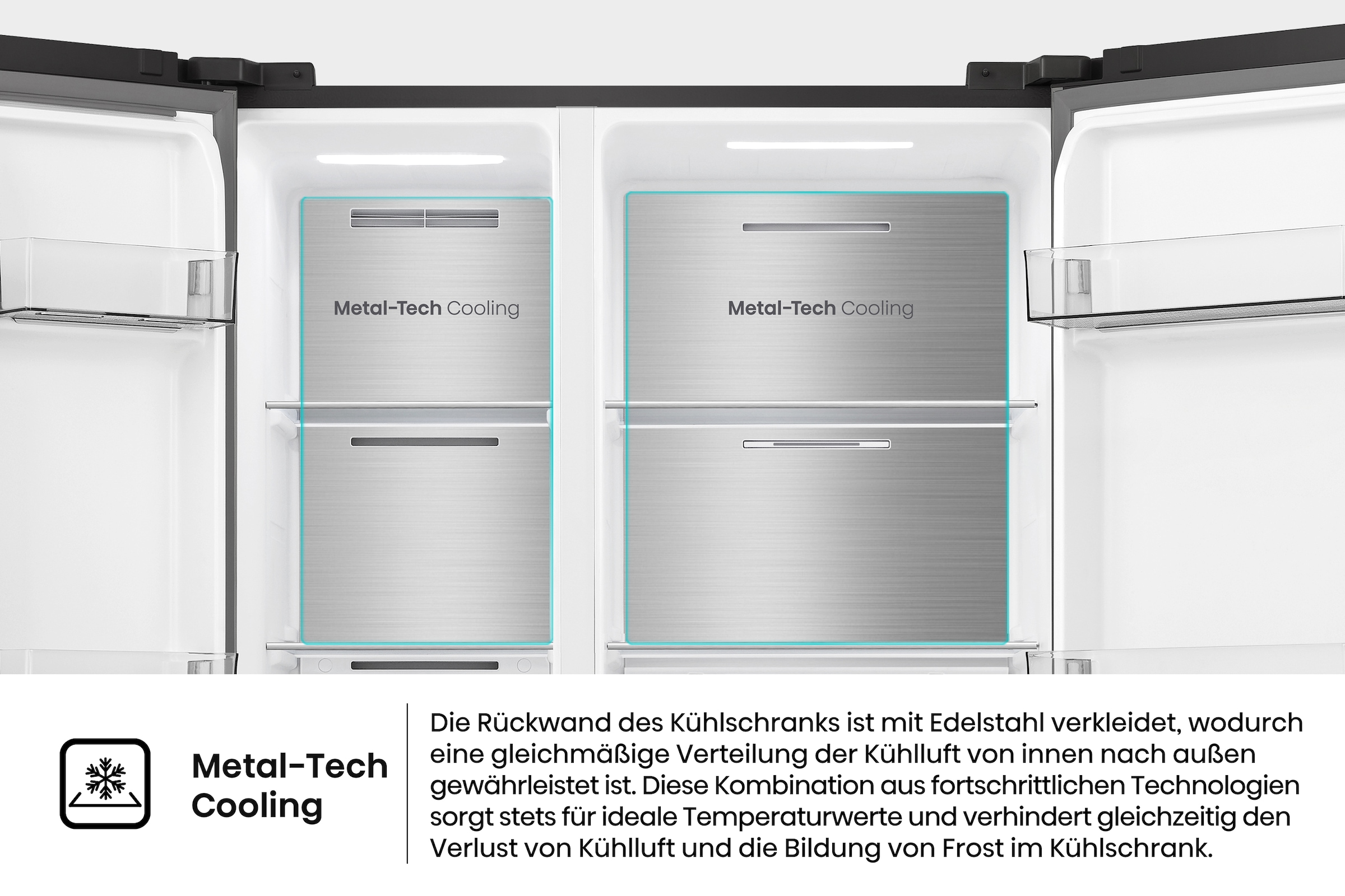 Hisense Side-by-Side »RS3P538NAFE« 178,6 cm hoch 91,1 cm breit einfacher Side by Side mit Premium-Ausstattung
