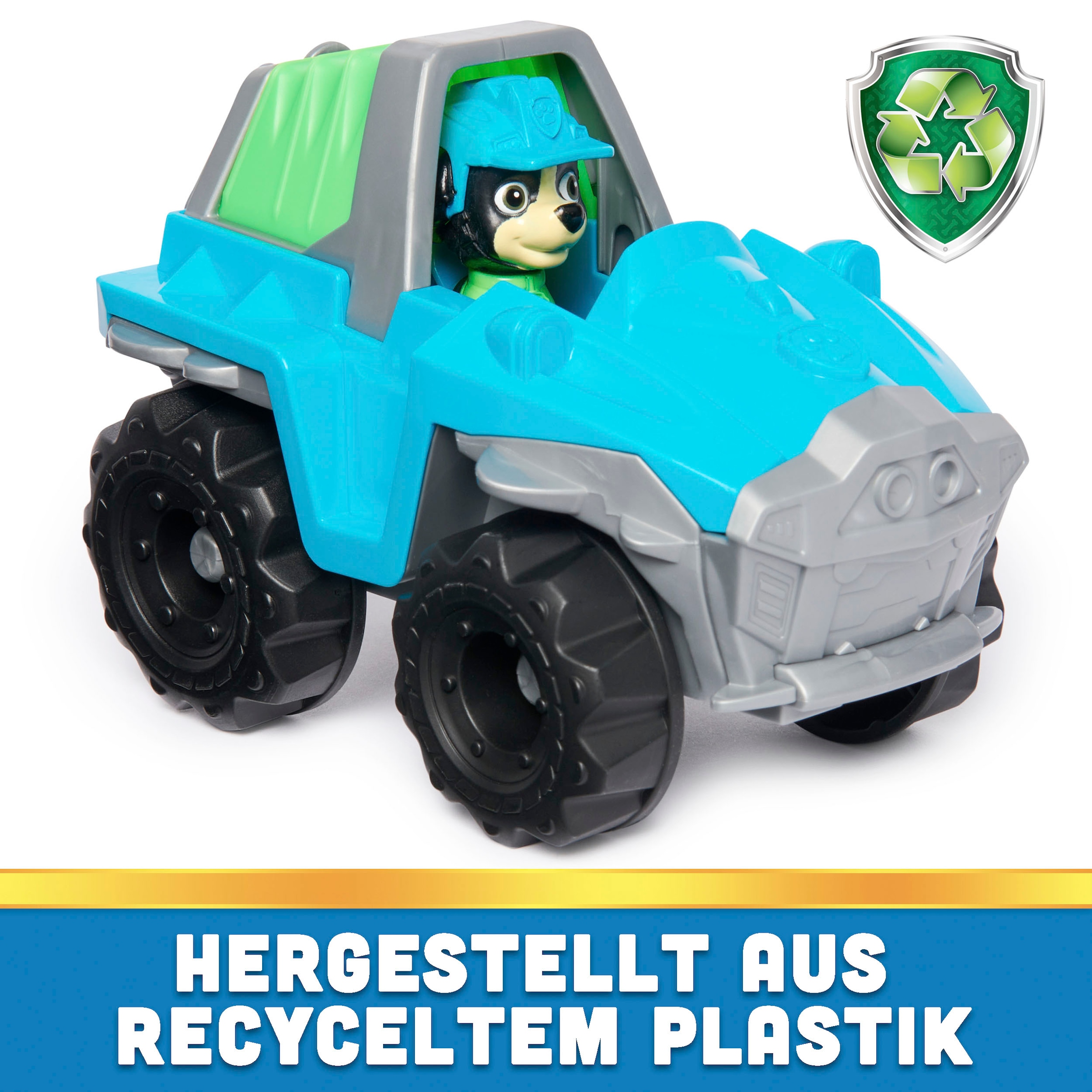 Spin Master Spielzeug-Auto »Paw Patrol - Sust. Basic Vehicle Rex«, zum Teil aus recycelten Material