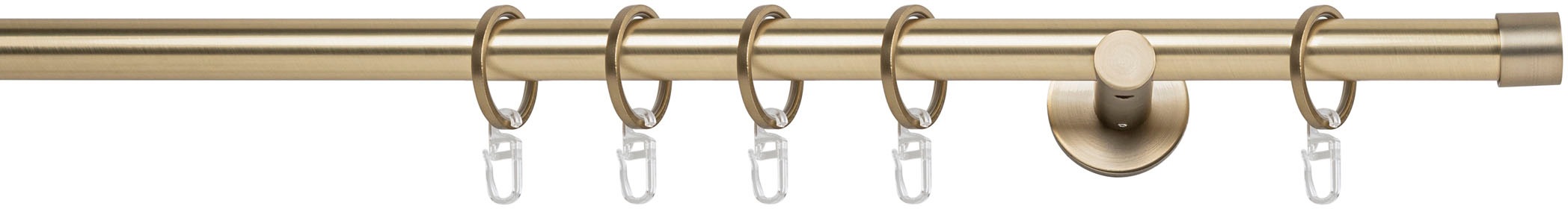 mydeco Gardinenstange "20mm Cap Wandträger 6,5 cm" 1 läufig-läufig Fixmaß günstig online kaufen