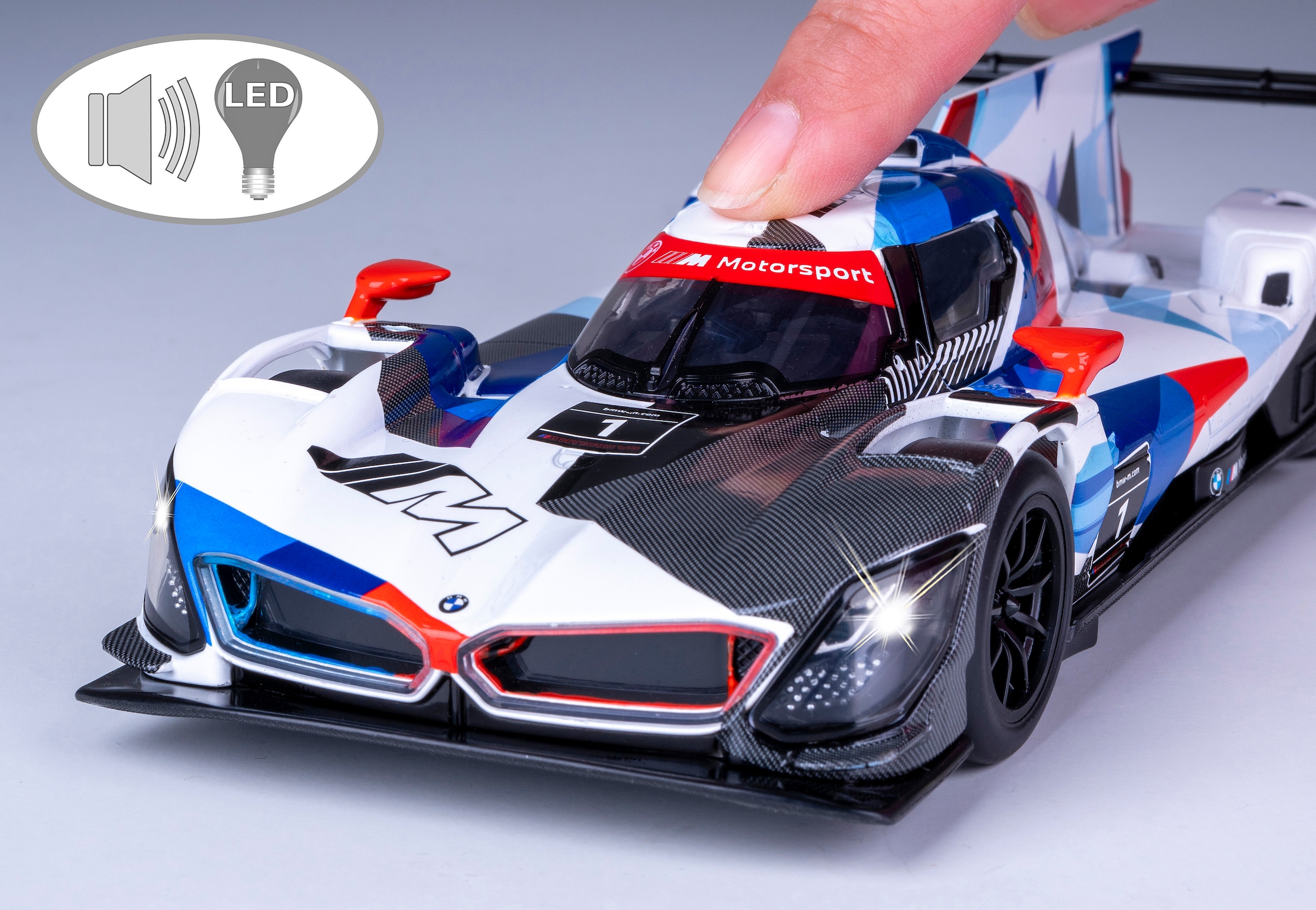 Jamara Spielzeug-Auto »Diecast, BMW M Hybrid V8 inklusive Batterien« LED Licht; Maßstab 1:24
