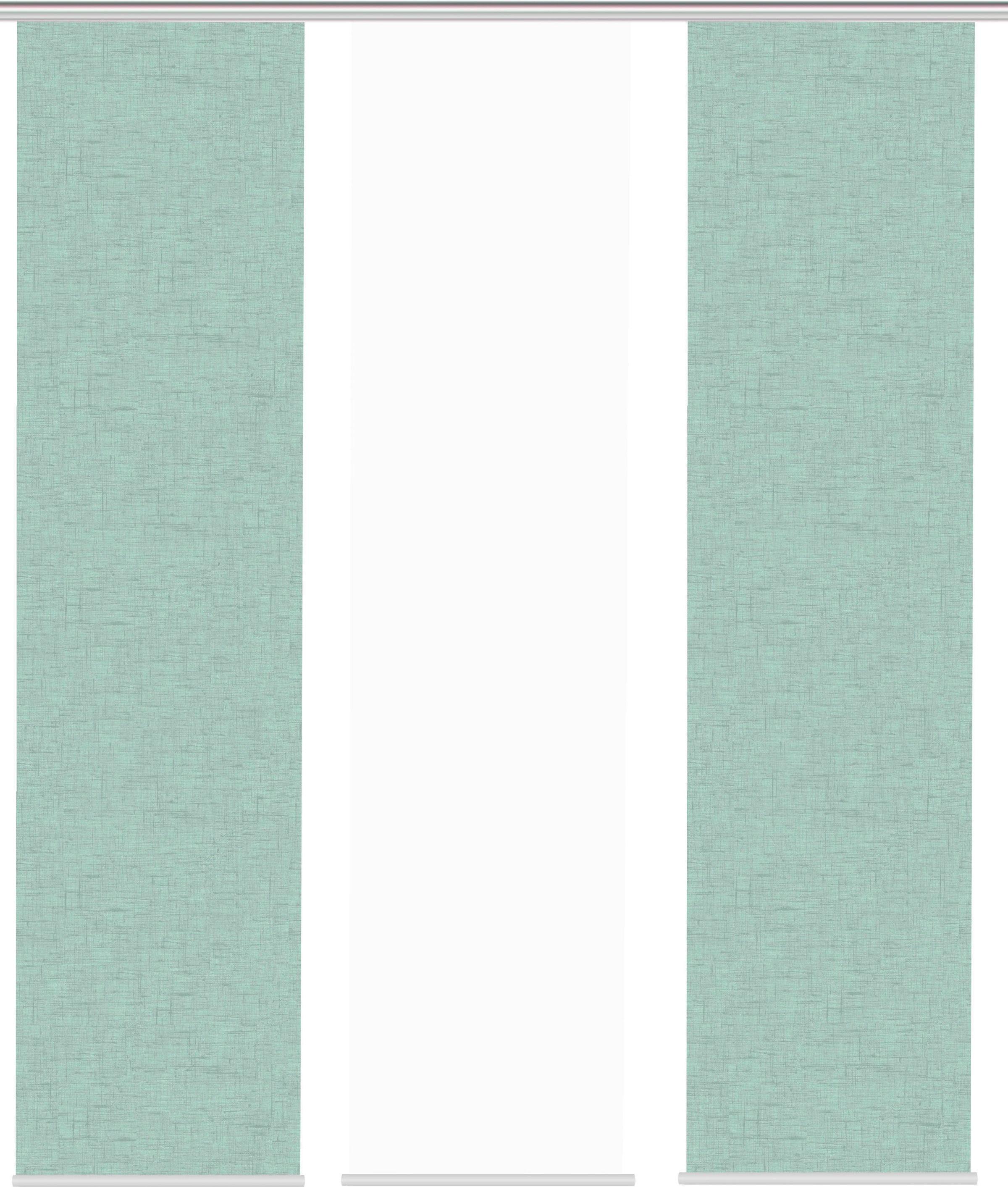 HOME WOHNIDEEN Schiebegardine »PIVE 3er SET«, (3 St.), Schiebevorhang Digidruck 3er Set PIVE
