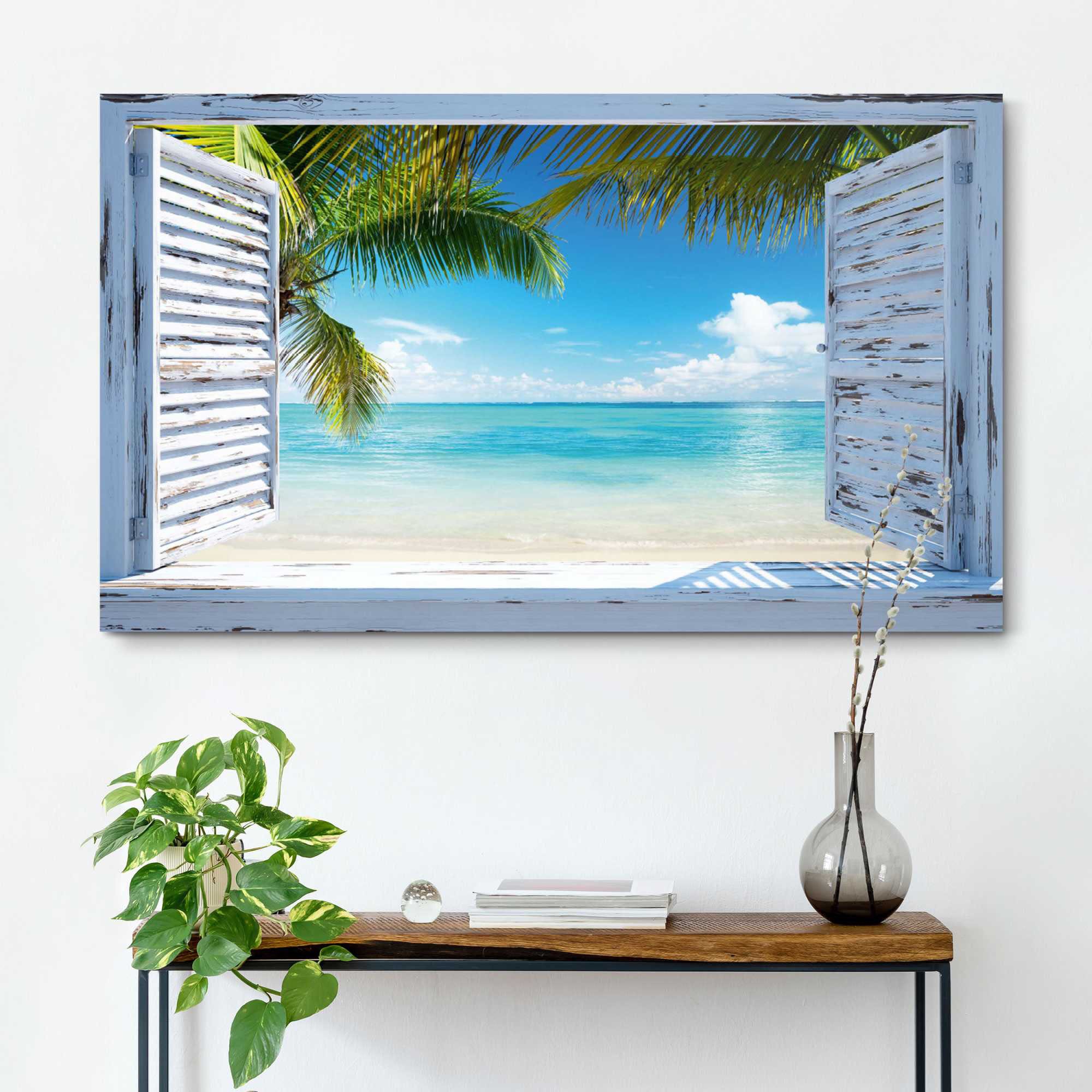 Reinders Wandbild "Strandfenster" günstig online kaufen