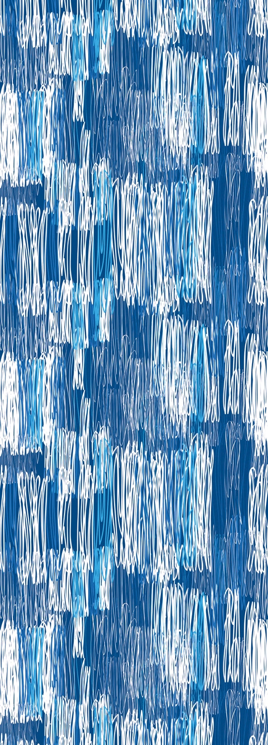 queence Vinyltapete »Muster-Blau«, Streifen, 90x250cm, selbstklebend, kinde günstig online kaufen