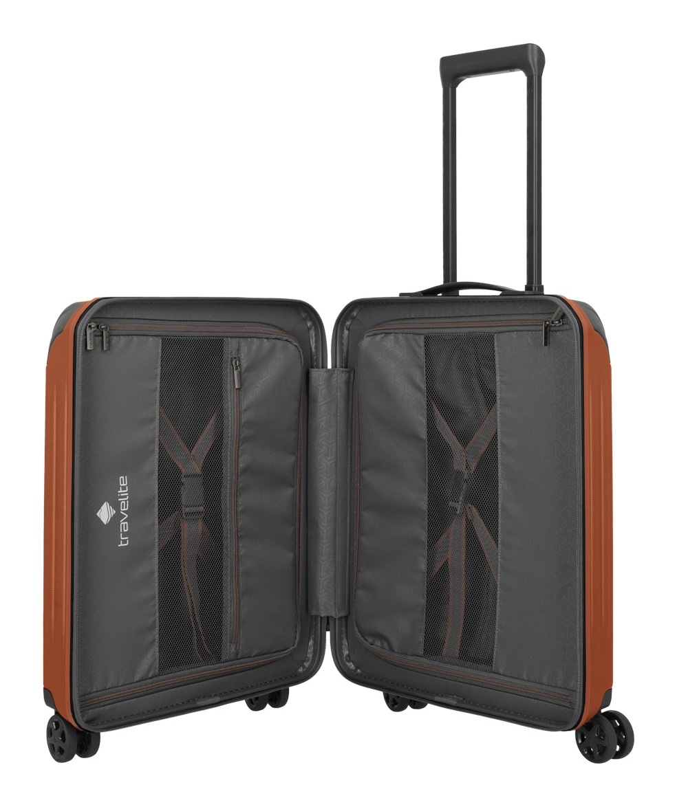 travelite Trolleyset »DYNAMIIC S/M/L, verschiedene Farben«, (Set, 3 tlg., S/M/L), Hartschalen-Koffer ABS Volumenerweiterung bei M/L