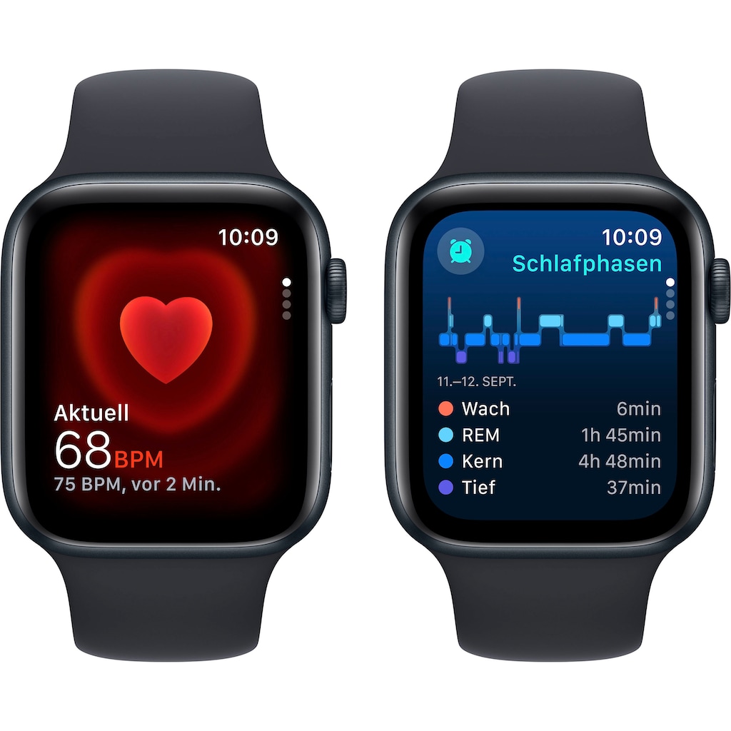 Apple Smartwatch »Watch SE GPS 44 mm Aluminium S/M«, (Watch OS 10 Sport Band)
