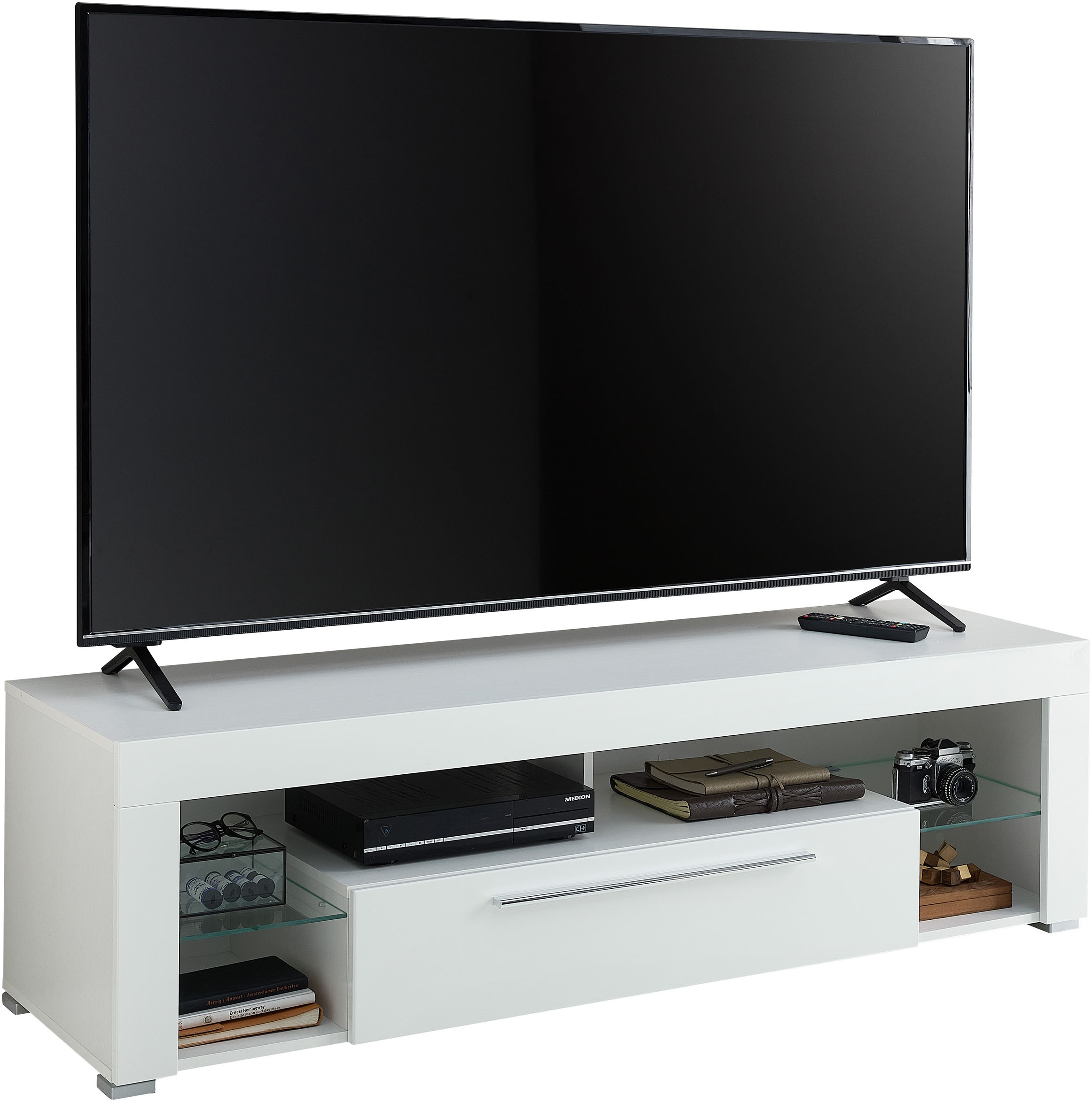 Stolkom TV-Schrank »Goal« Oberboden bis 25 kg belastbar, 1 Klappe mit Griff