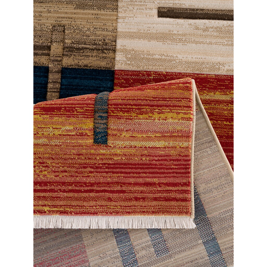 my home Teppich »Beliz«, rechteckig, mit Konturenschnitt, Kurzflor, 3D-Design, Wohnzimmer