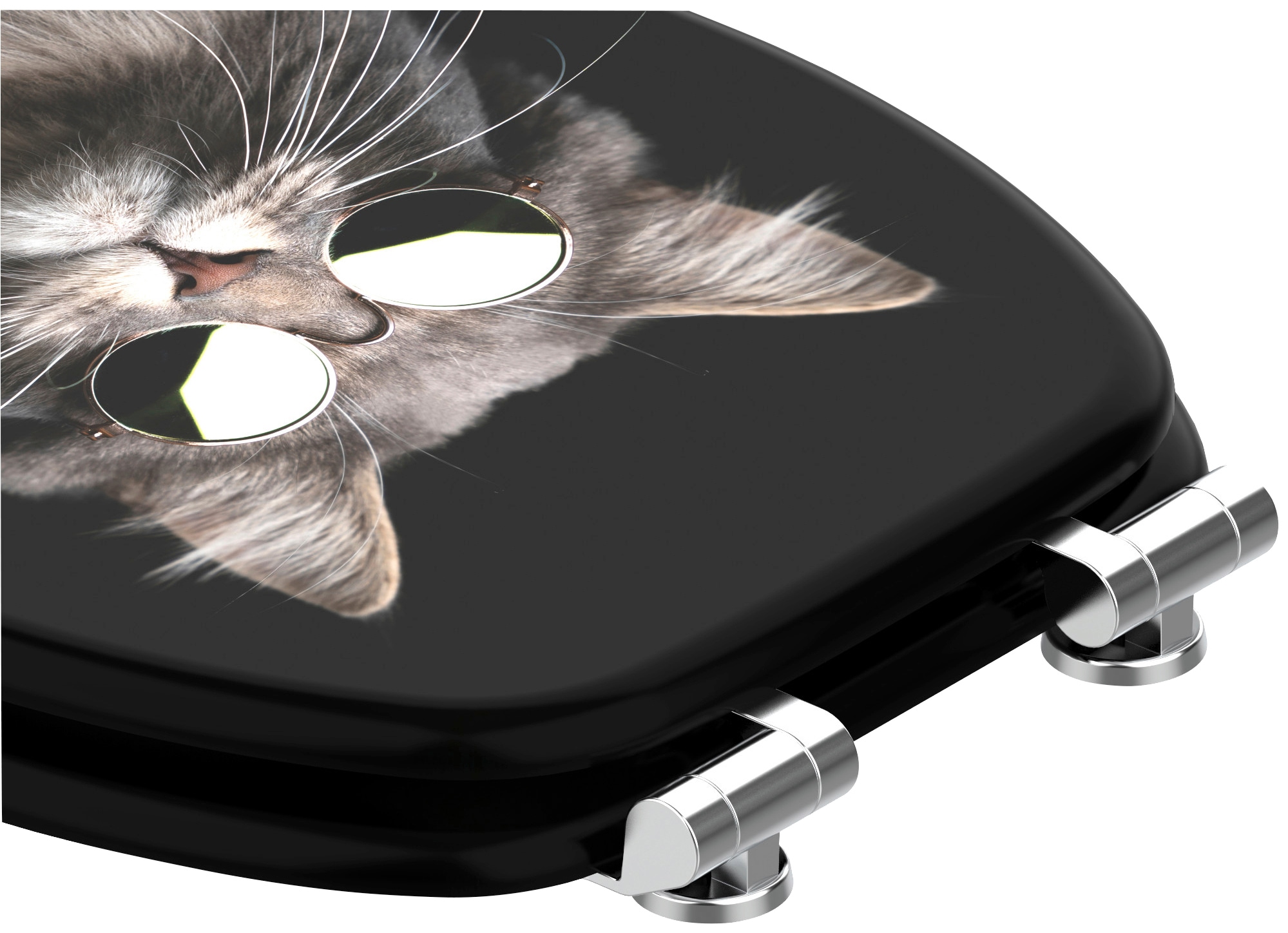 Sanilo WC-Sitz »Cool Cat«, mit Absenkautomatik, BxL: 37,7 x 42,0 - 47,0 cm