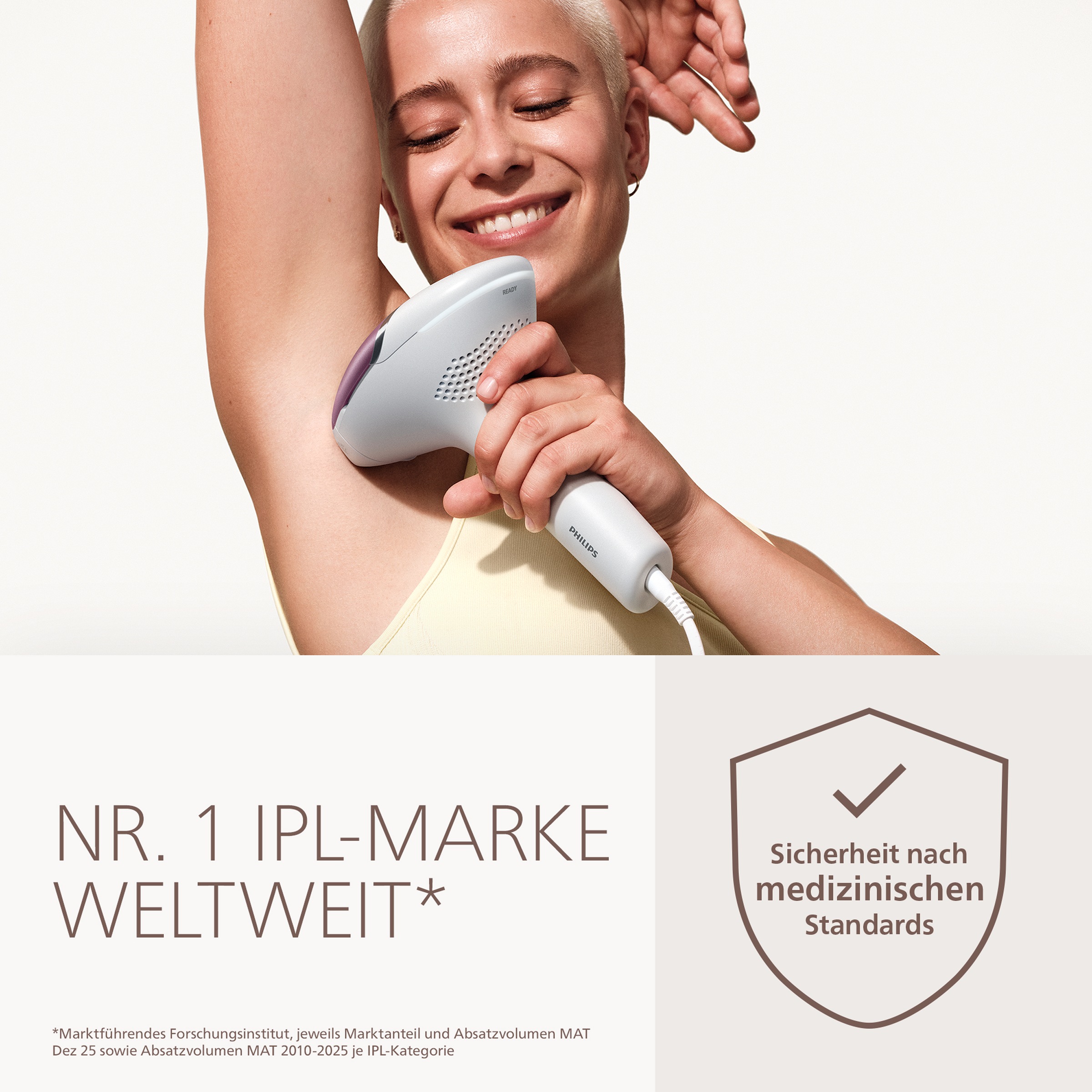 Philips IPL-Haarentferner »Philips Lumea Series 8000 BRI934/00« 2 Aufsätze (Gesicht, Körper)