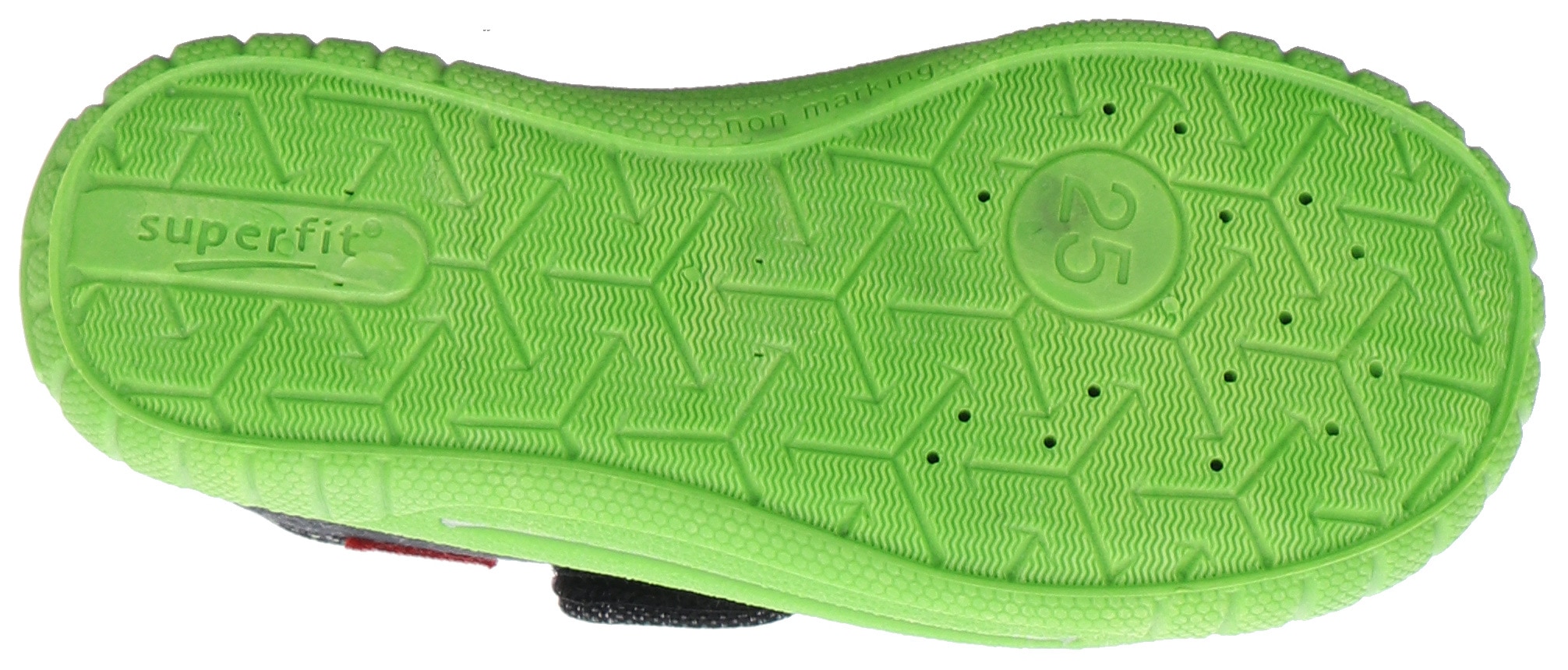 Superfit Hausschuh »BILL WMS: mittel«  Kindergartenschuh mit Klettverschluss, Größenschablone zum Download