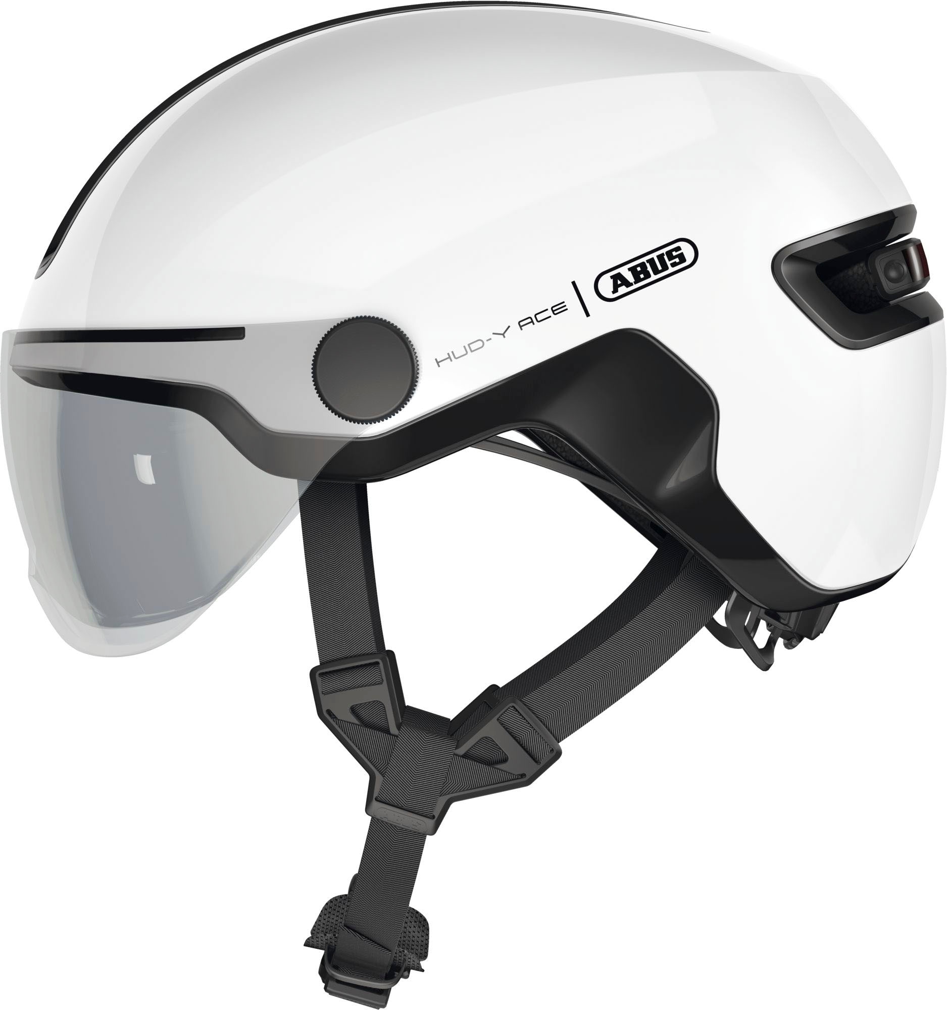 ABUS Fahrradhelm »HUD-Y ACE« weiß S Kopfumfang: 51cm - 55cm Fahrradhelm