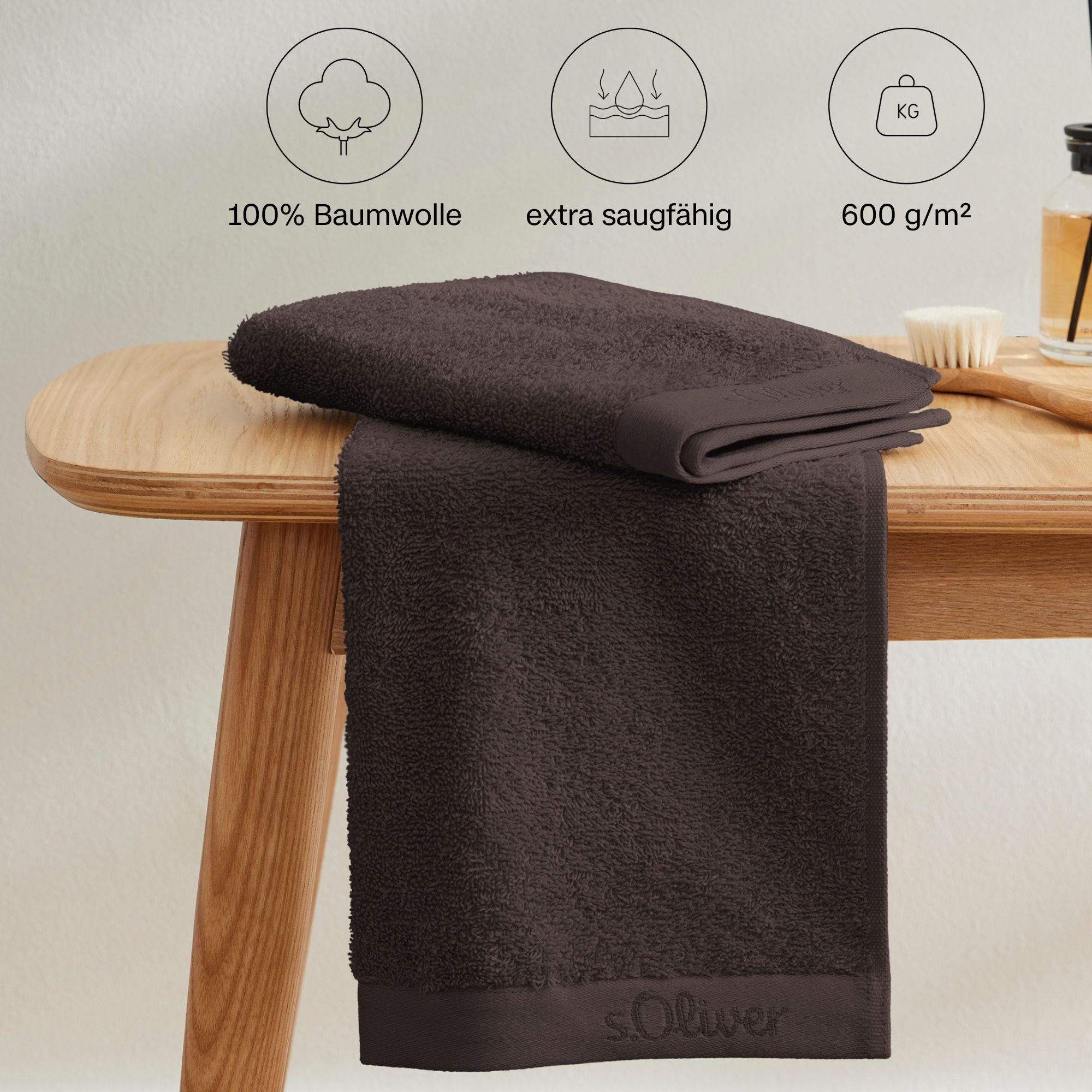 s.Oliver Handtuch Set »s.Oliver, Premium Qualität, 600 gr/m²,«, (Set, 3 St. günstig online kaufen