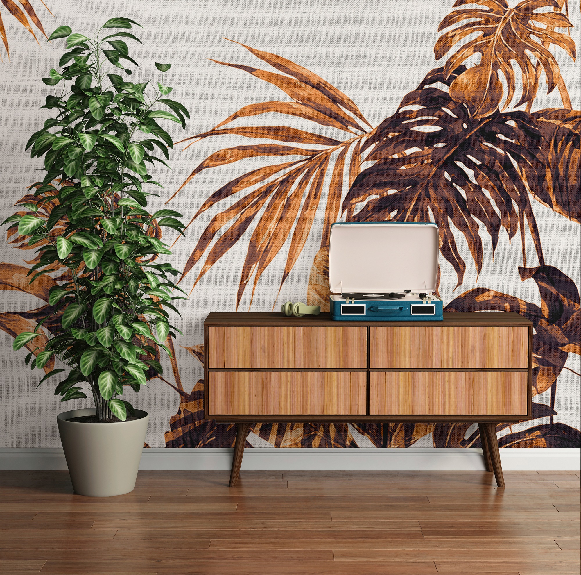 Architects Paper Fototapete »Atelier 47 Tropical Leaves Artwork 1« botanisc günstig online kaufen