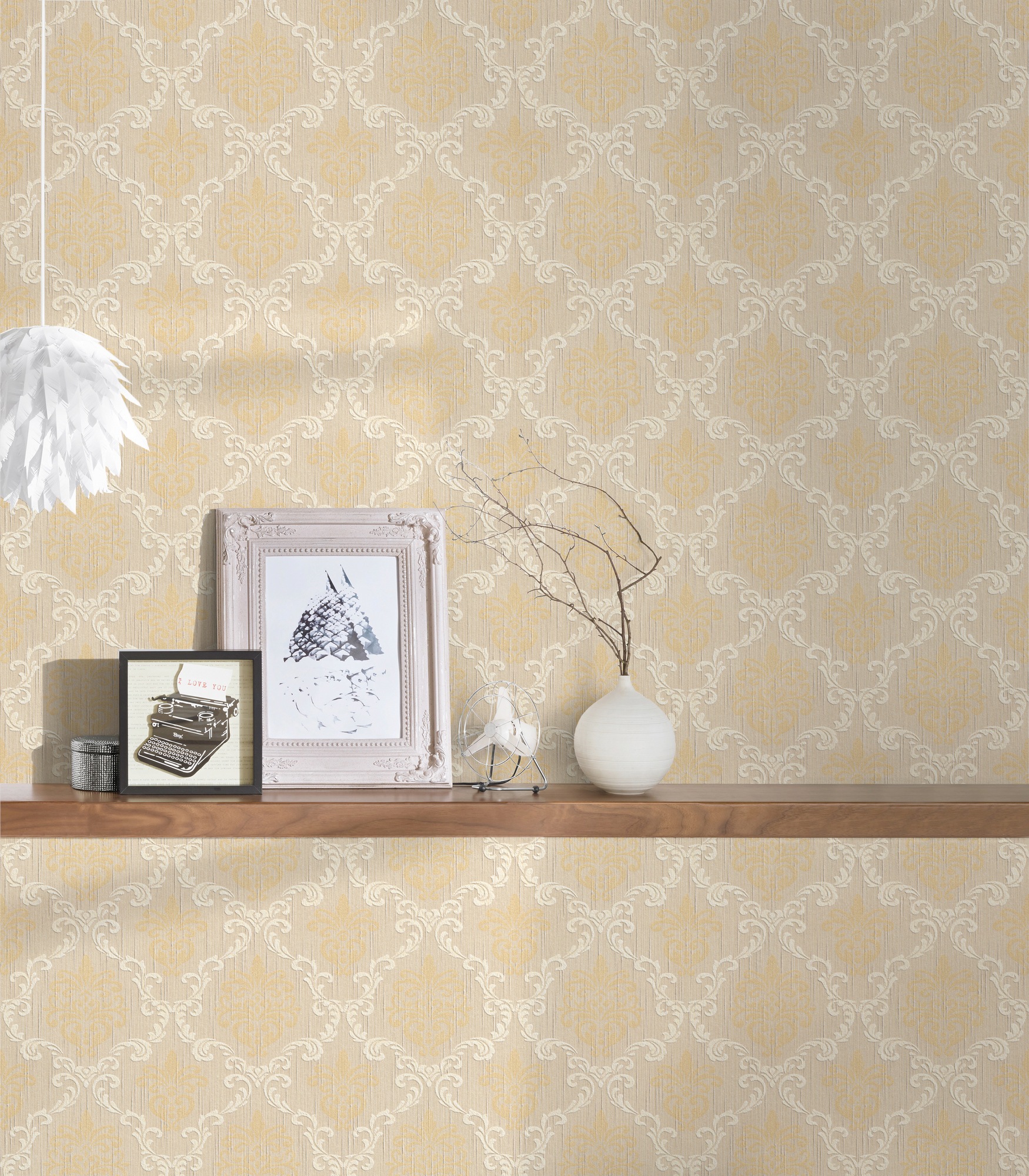 Architects Paper Textiltapete »Tessuto«, Barock-ornamental-gemustert, Tapete Barock Tapeten Wohnzimmer Schlafzimmer Küche modern Design Büro