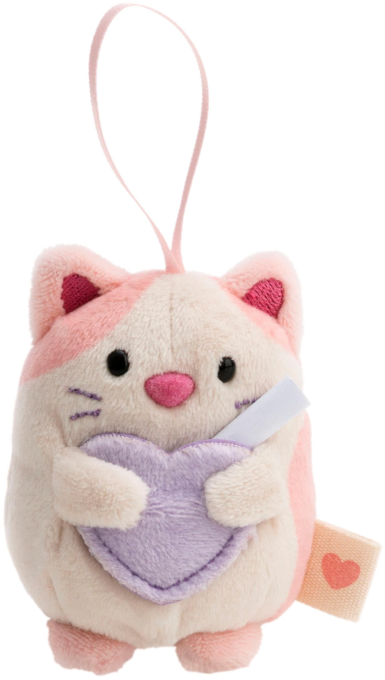 Nici Kuscheltier »mymochi, Set Katze Angy pfirsichfarben 8cm« mit Herztasche & Organzakostüm; in Geschenkbox