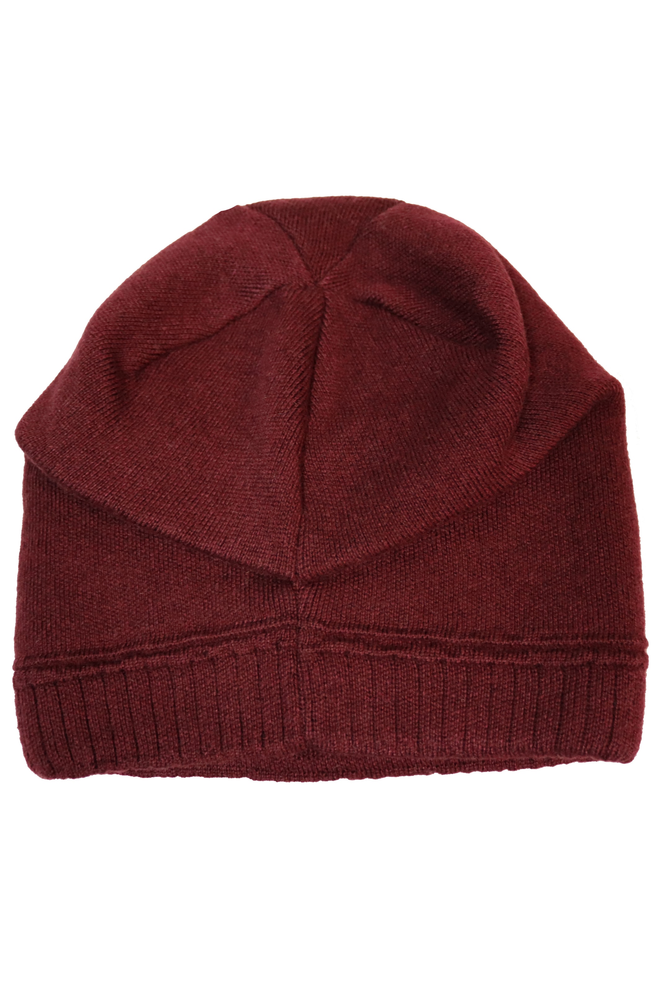 Capelli New York Strickmütze Metall-Logo, gerafft, Feinstrick