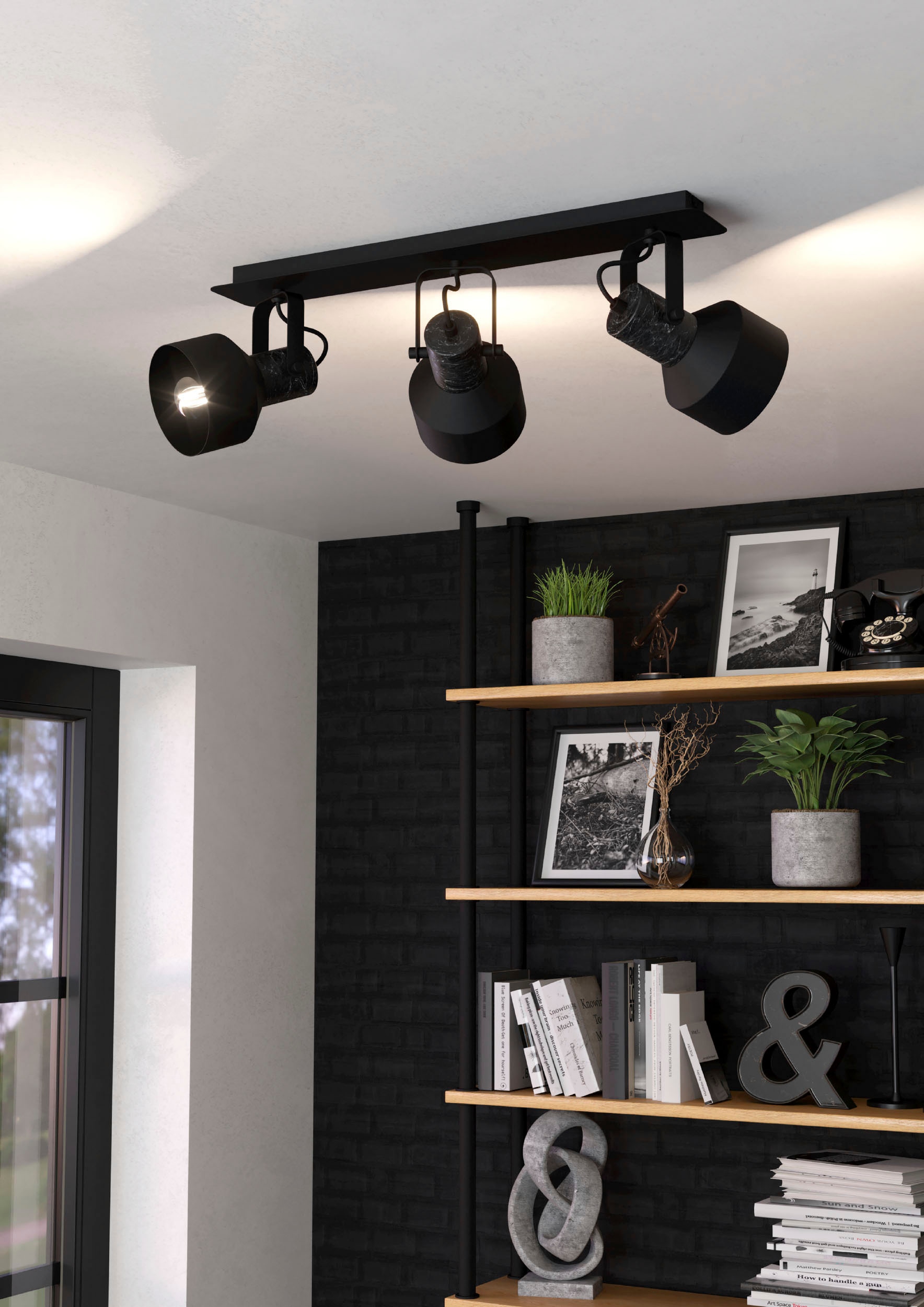 EGLO Deckenspot »CASIBARE« E27 1 Stk. Deckenspot in schwarz aus Stahl  -  exkl. E27 - 28W