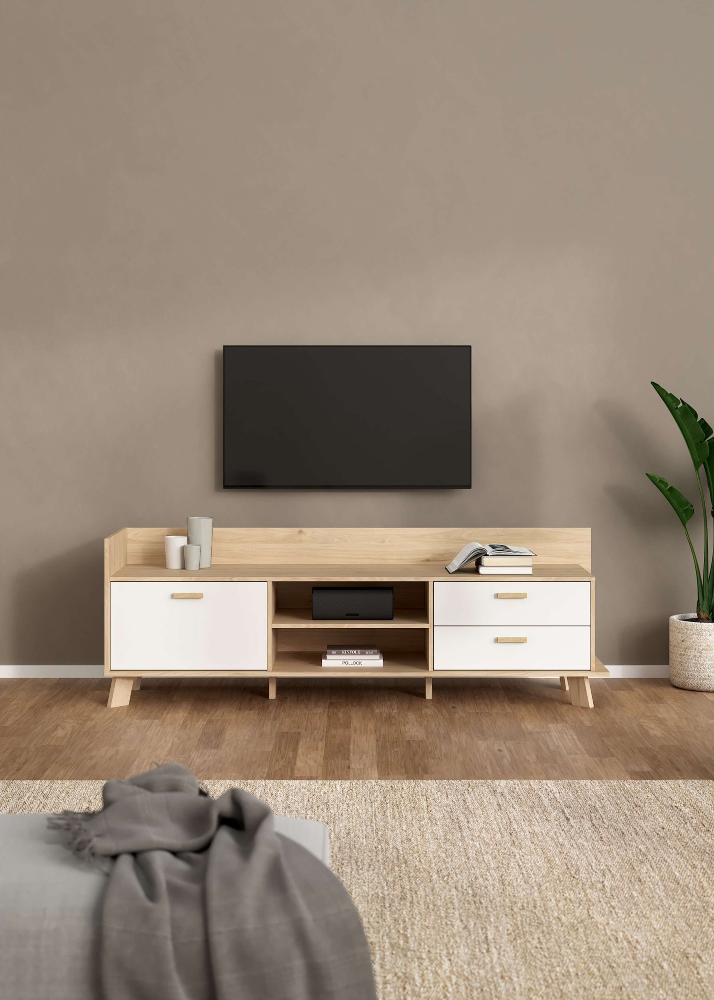 andas Lowboard »Ikast TV-Möbel, Sideboard, TV-Unit, Fernsehschrank, TV-Elem günstig online kaufen