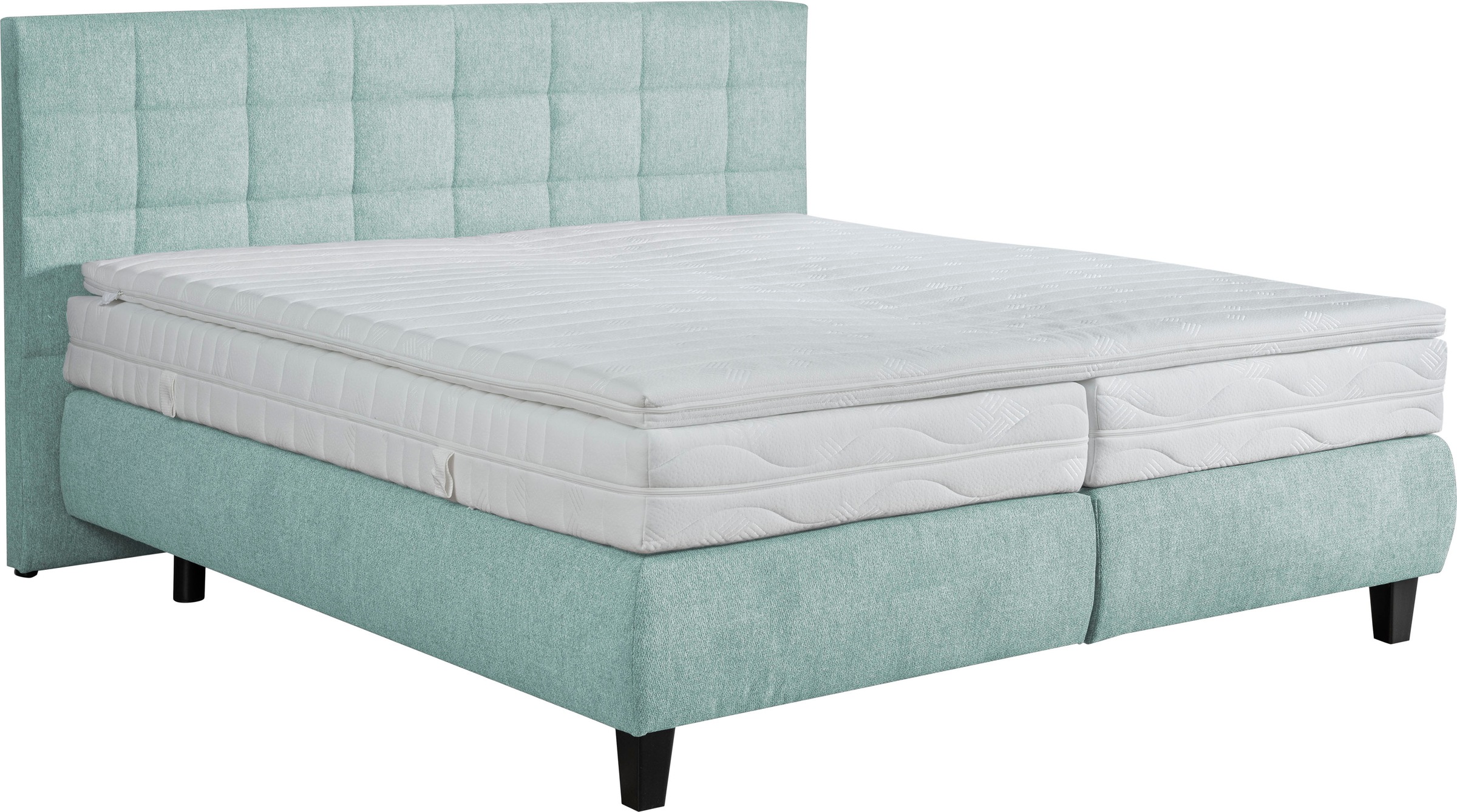 alina Boxspringbett »Edera«, Doppelbett wahlweise mit Topper, Liegefläche 180x200 cm, mit Steppung