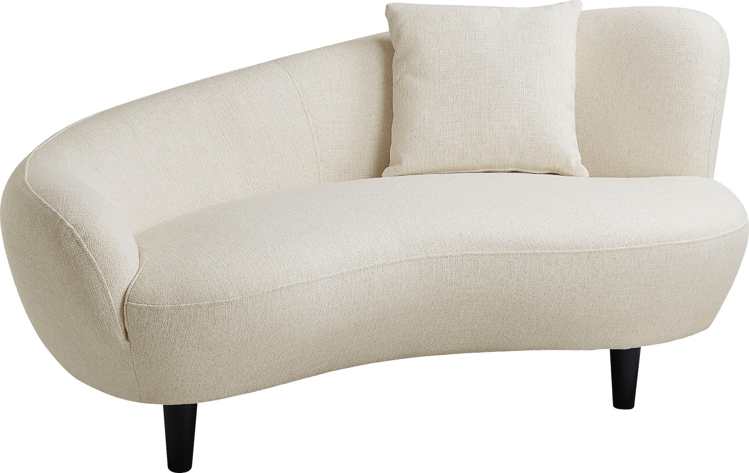 ATLANTIC Nierenform-Sofa home collection Originalbezug mit im Rechnung kaufen »Olivia«, auf Zierkissen Chaiselongue