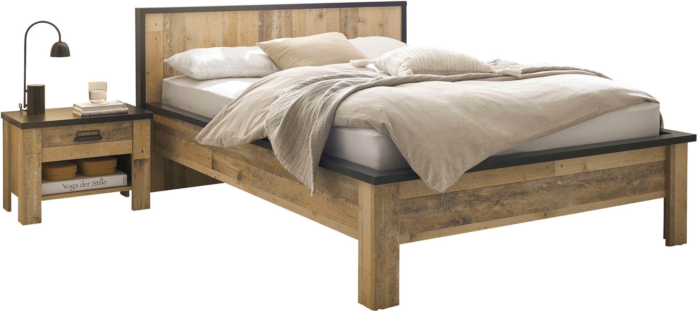 Home affaire Bettanlage »SHERWOOD« 3 Stk. tlg. Liegefläche Bett 140x200cm, günstig online kaufen