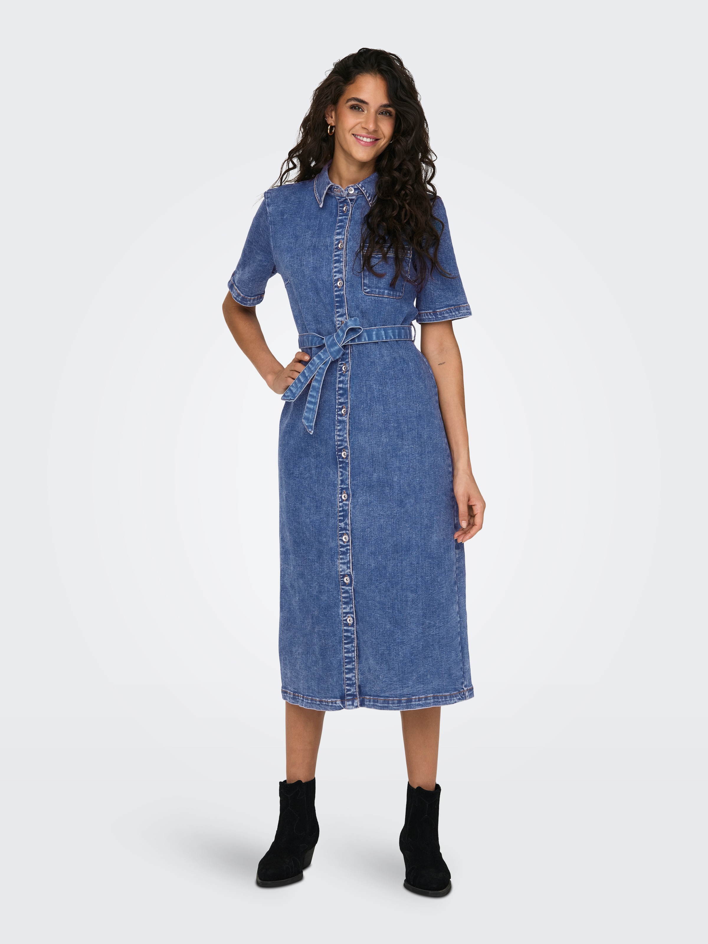 ONLY Jeanskleid »ONLLANA SS LONG DRESS DNM REA258 NOOS«