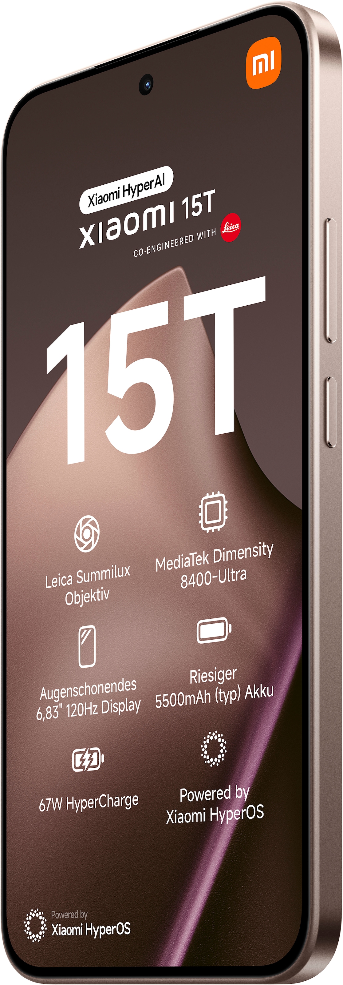 Xiaomi Smartphone »15T 12+256«, rose gold