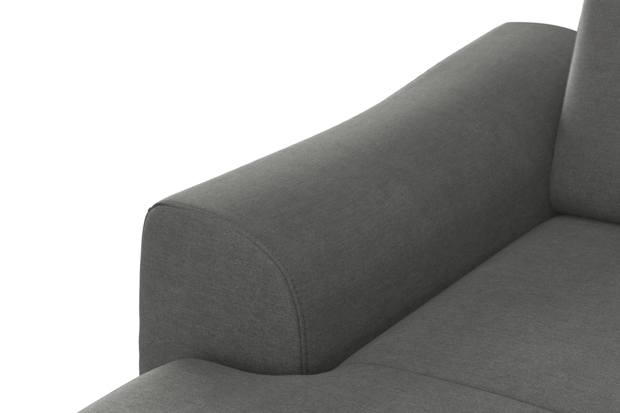 sit&more Wohnlandschaft »Dundee U-Form«, mit Federkern und Edelstahlfüßen, wahlweise mit Kopfteilverstellung