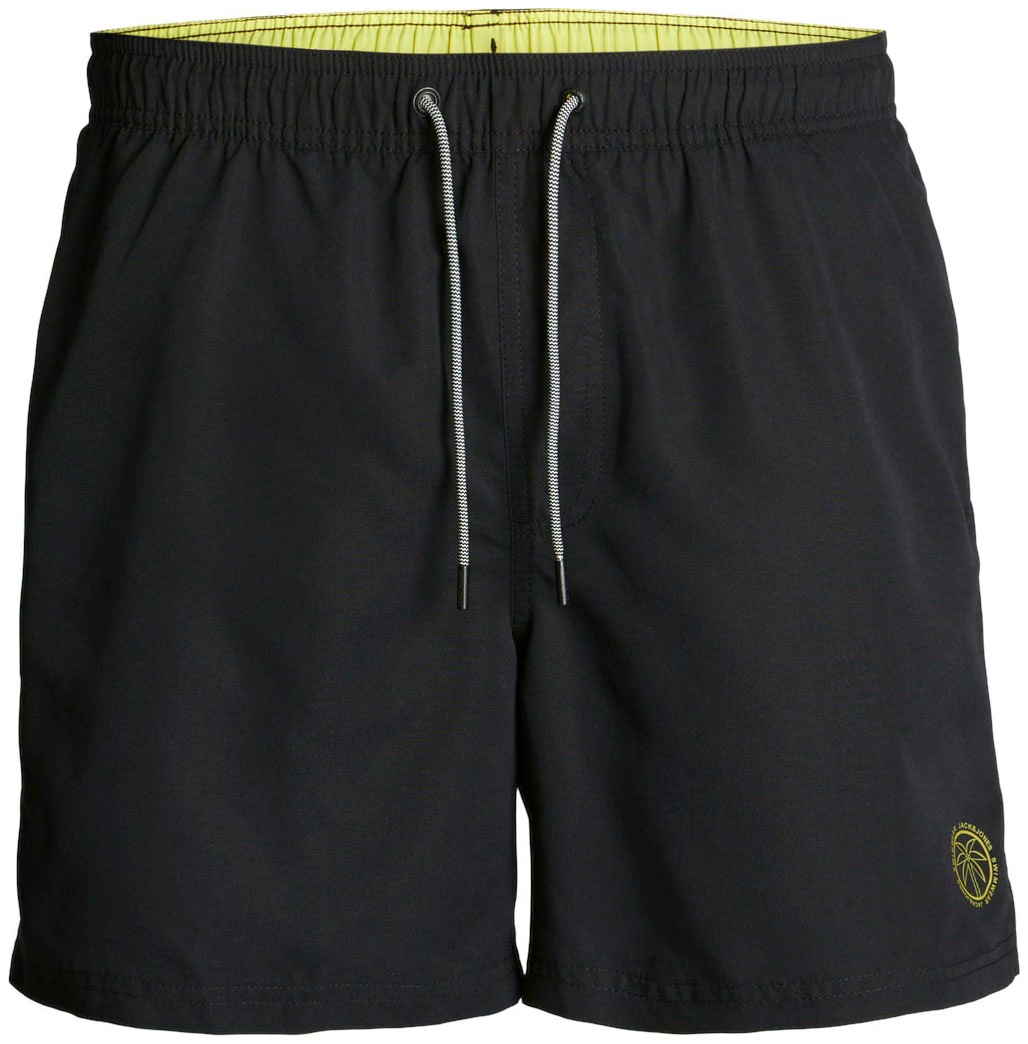 4. Bild von Jack & Jones Badeshorts »JPSTFIJI JJSWIM SOLID SN LY«, schmal geschnittene Schwimm-Shorts für den Strand aus recyceltem Garn