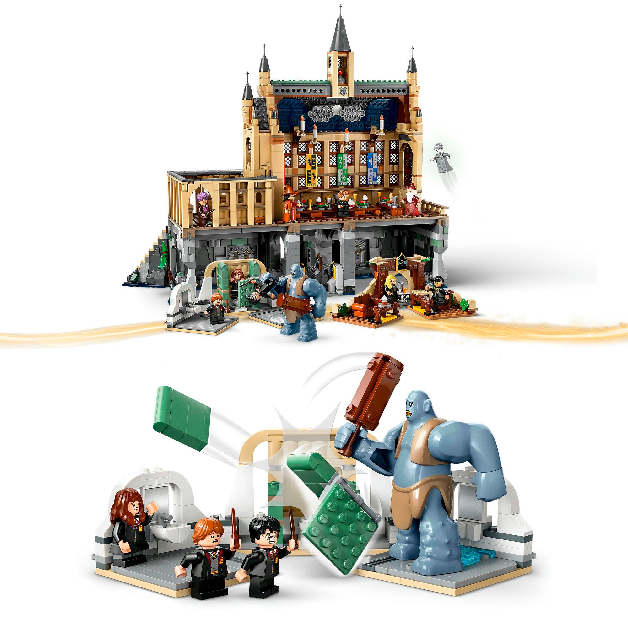 LEGO® Konstruktionsspielsteine »Schloss Hogwarts™: Die Große Halle (76435), LEGO Harry Potter™«, (1732 St.), Made in Europe