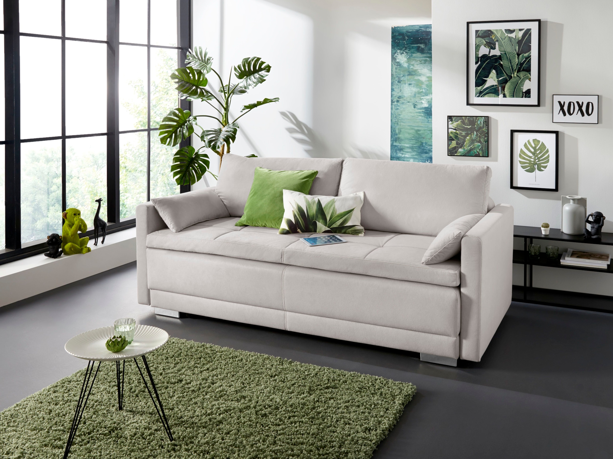 INOSIGN Schlafsofa "Berlin", mit Boxspringaufbau, Bettfunktion & Bettkasten günstig online kaufen