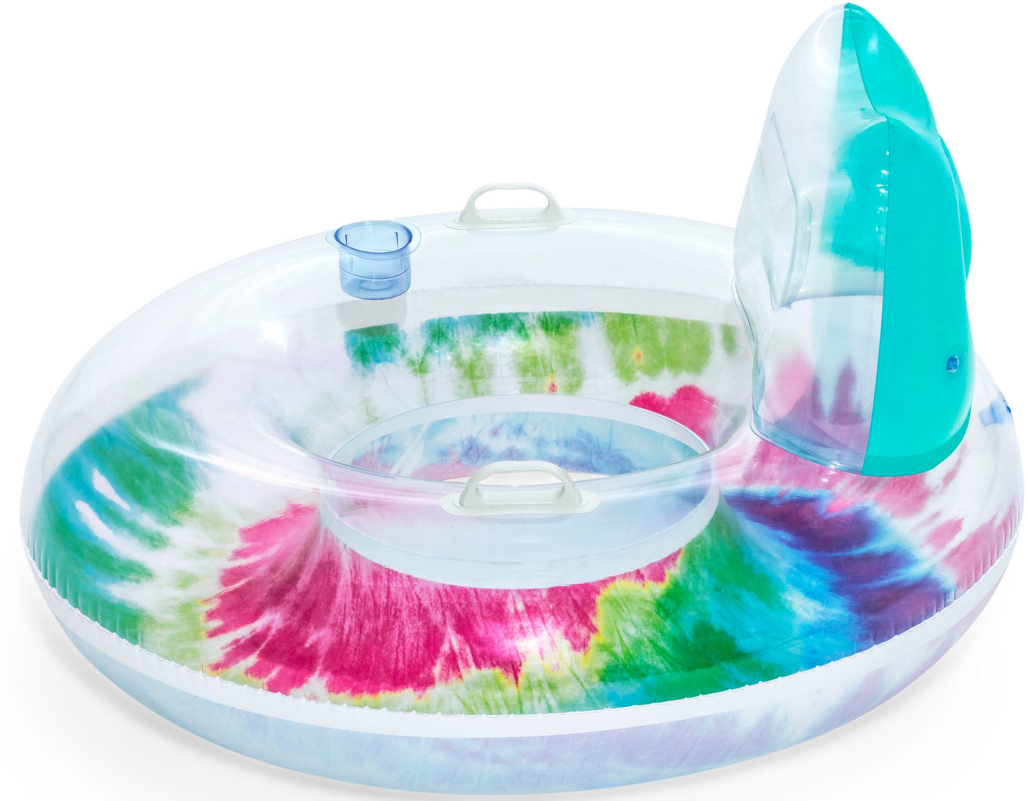 Bestway Schwimmring »Tie Dye«, max. Belastbarkeit 90 kg, mit Kopfstütze und Haltegriffen