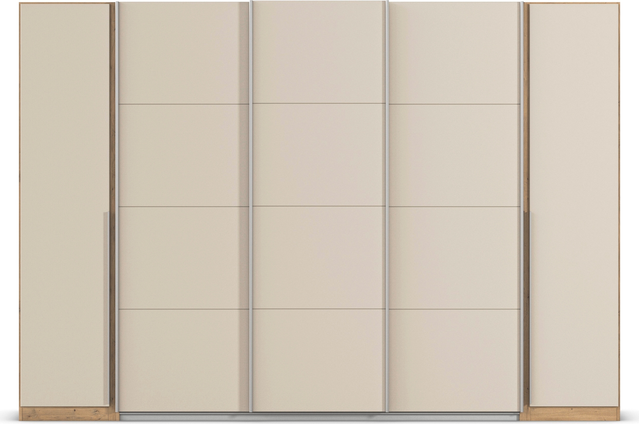 rauch Schwebetürenschrank »Agordo«, (im angesagten Mix aus Dreh- und Schwebetüren), optional mit Spiegel und zwei Griff-Farben MADE IN GERMANY