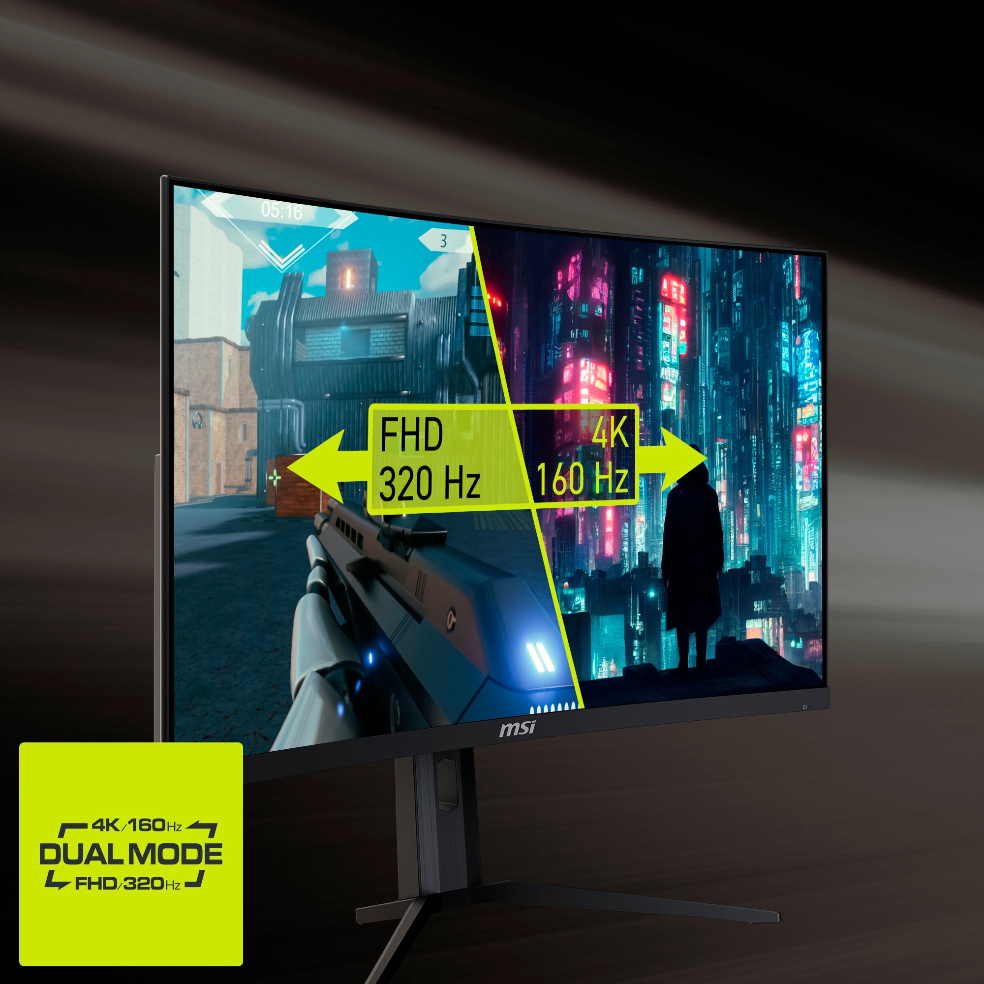 MSI Curved-Gaming-Monitor »MAG 321CUPDF«, 80 cm/32 Zoll, 3840 x 2160 px, 4K Ultra HD, 0,5 ms Reaktionszeit, 160 Hz