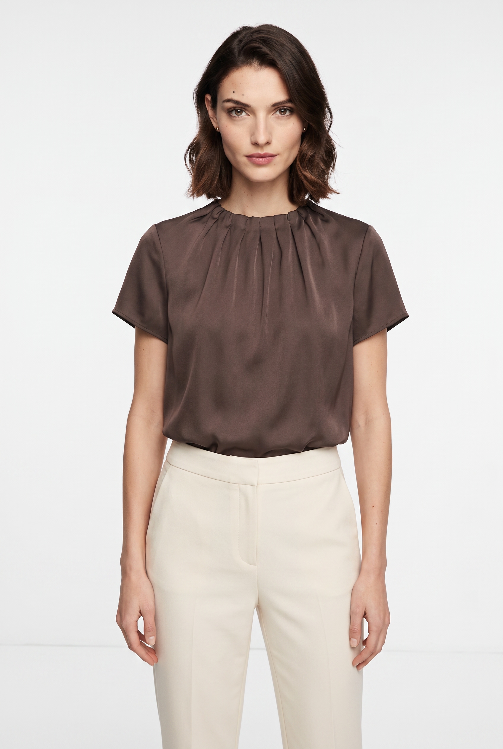 s.Oliver BLACK LABEL Kurzarmbluse Sommerbluse mit Animal-Print