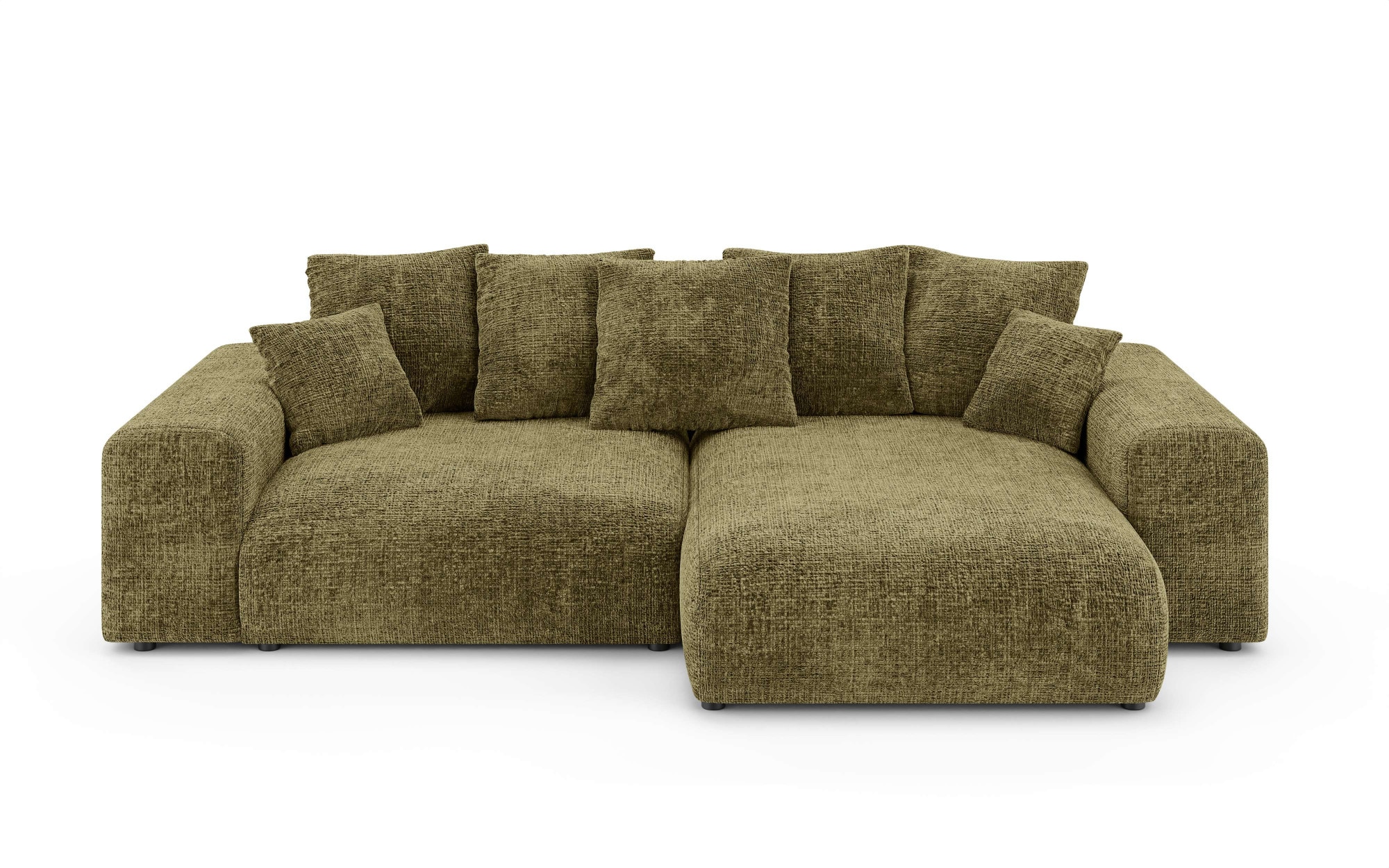 Home affaire Ecksofa »LAKESIDE mit Bettfunktion und Bettkasten, B/T/H 257/166/84 cm«, L-Form, Recamiere beidseitig montierbar, mit Wellenunterfederung