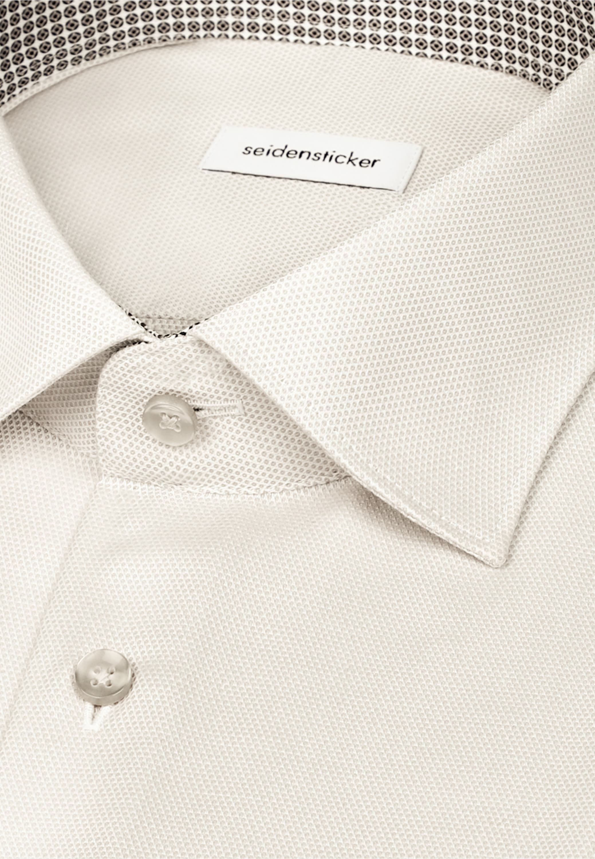 seidensticker Businesshemd »Schwarze Rose« Shaped 1/1 Kentkragen Struktur