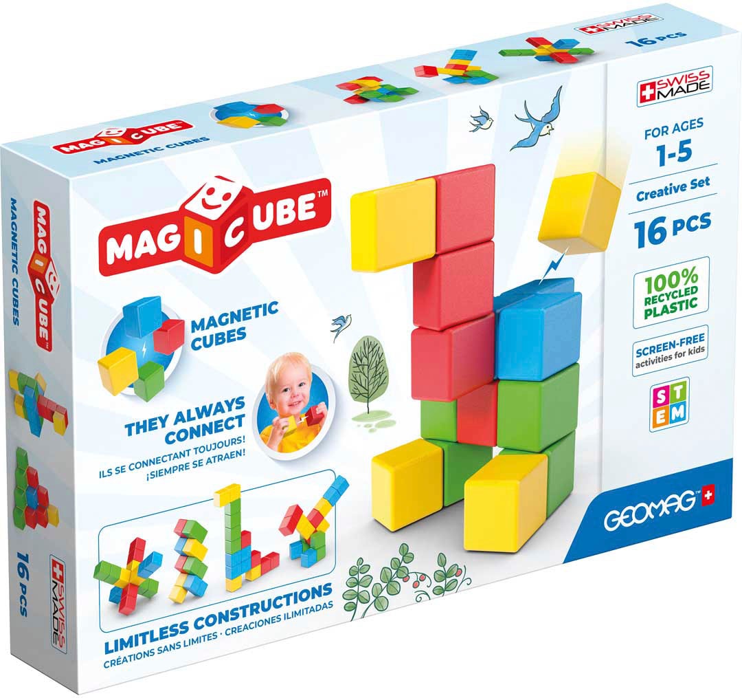Magnetspielbausteine »GEOMAG™ Magicube Creative Set«, (16 St.), Made in Europe
