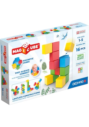 Magnetspielbausteine »GEOMAG™ Magicube Creative Set«, (16 St.), Made in Europe