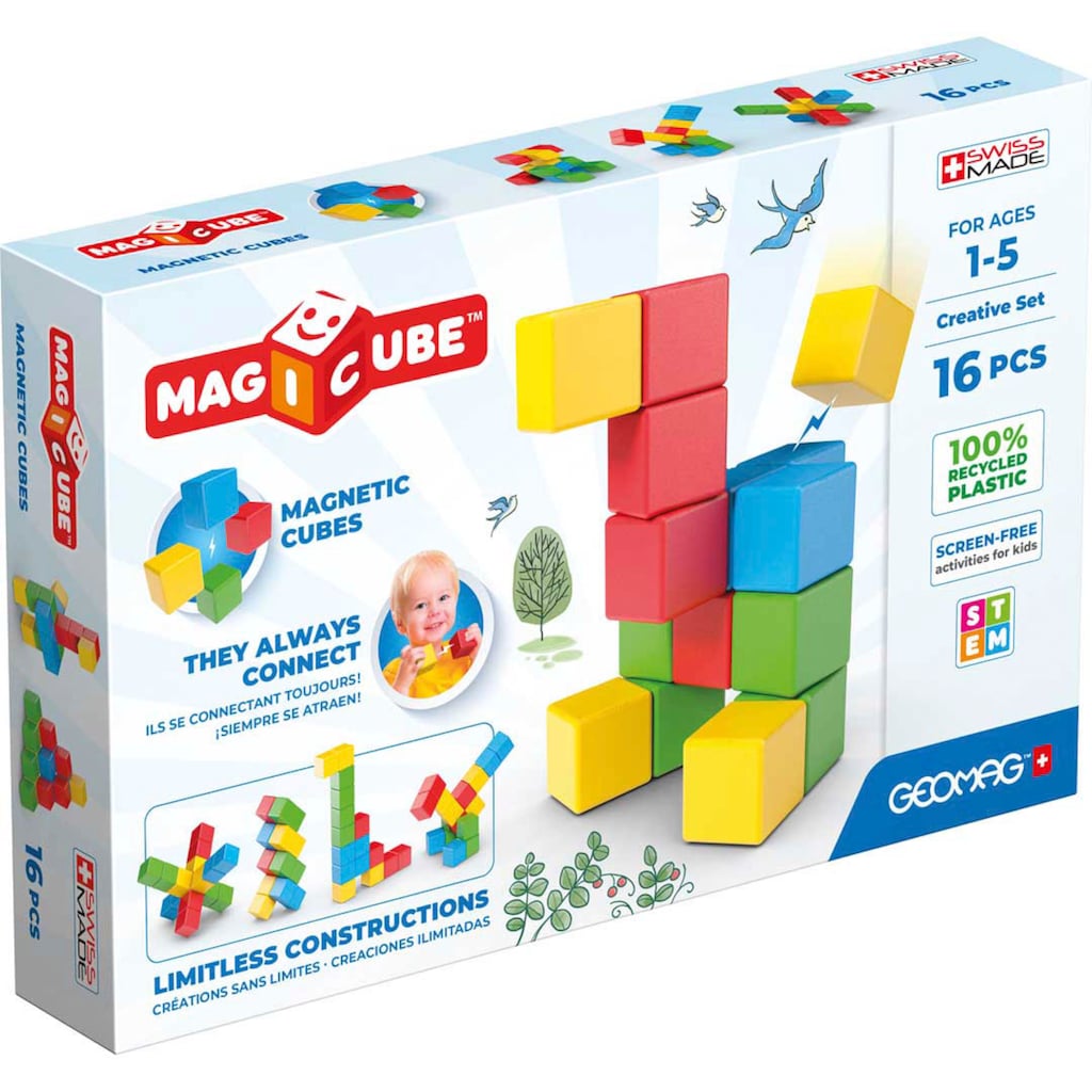 Geomag™ Magnetspielbausteine »GEOMAG™ Magicube Creative Set«, (16 St.)