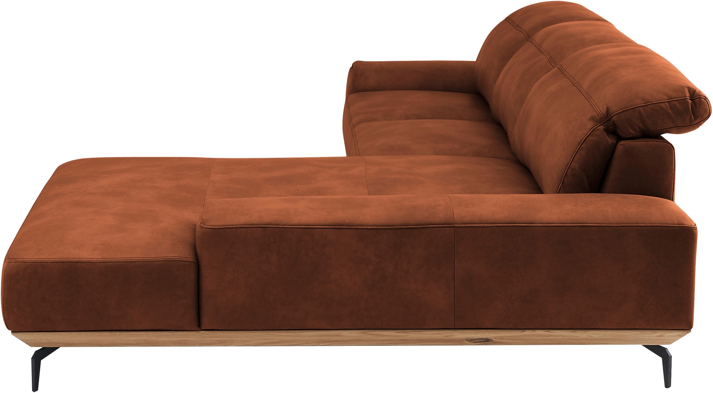 Musterring Wohnlandschaft »MR 2490«, Fuß schwarz, Sitzhöhe 48cm, wahlweise mit Funktionen, Maße 342x207 cm