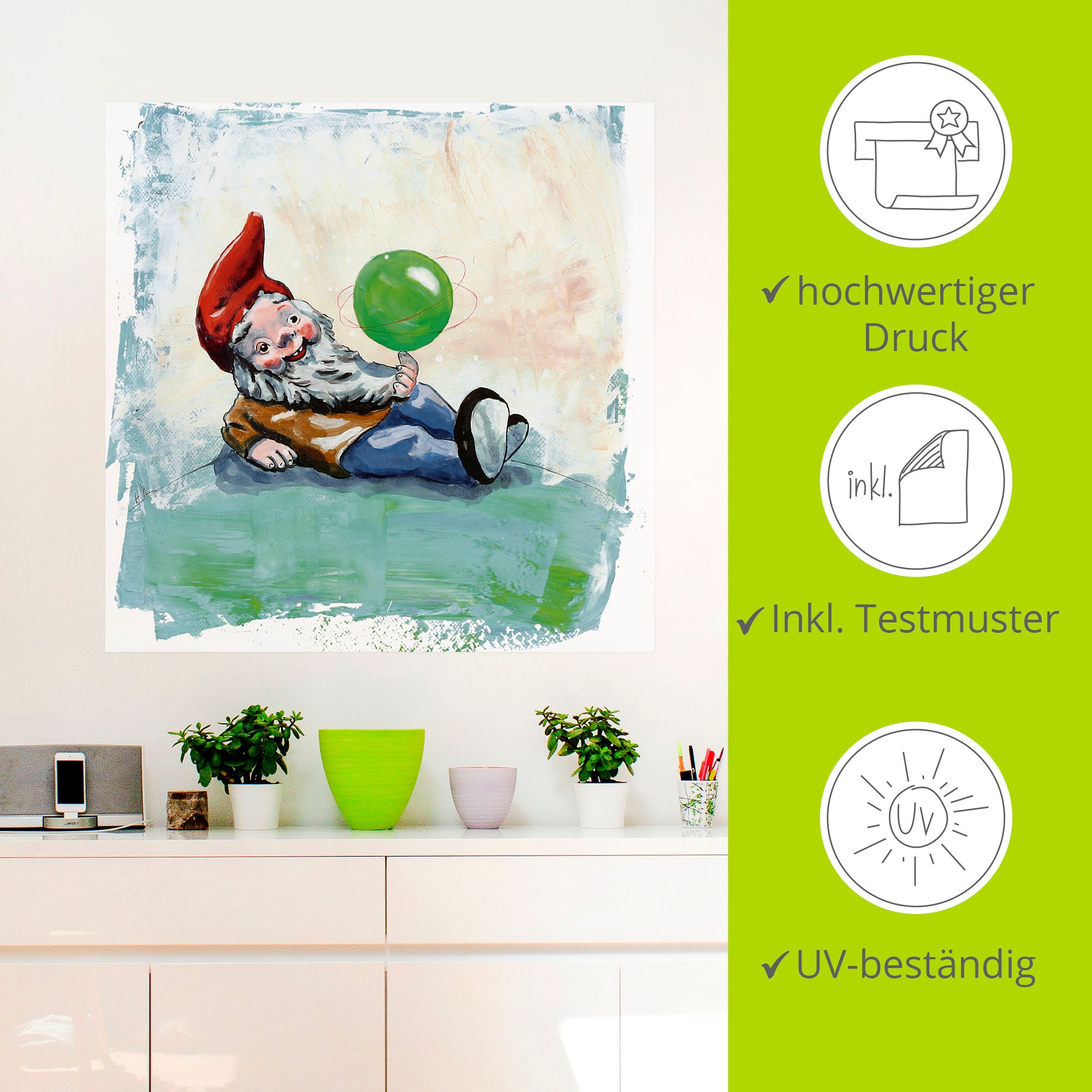 Artland Wandfolie »Zwerg«, Geschichten & Märchen, (1 St.), selbstklebend