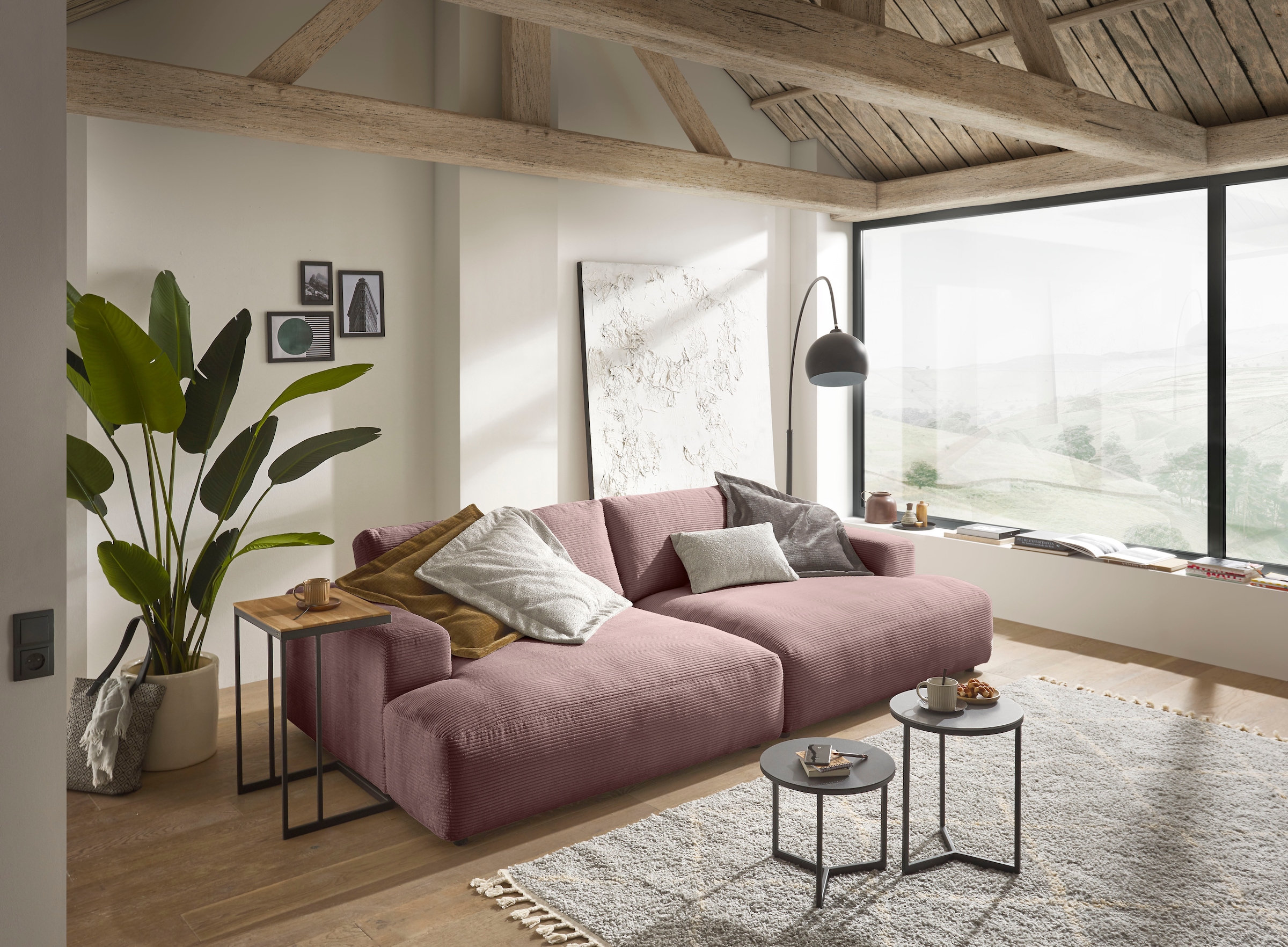 Musterring Loungesofa »Lucia«, Cord-Bezug, Breite 292 cm