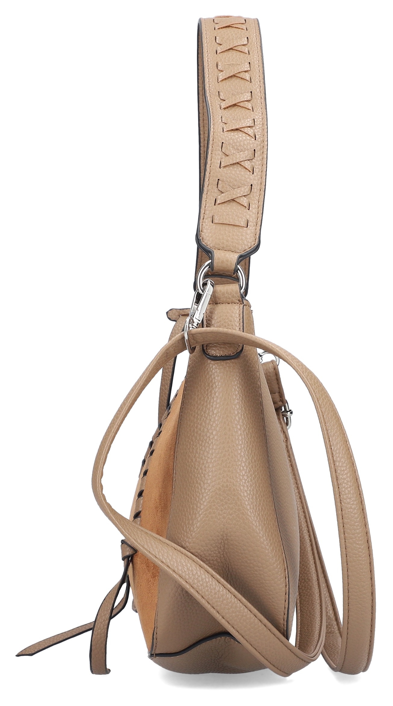 Rieker Umhängetasche »Raqi/Kuka«, Schulter Tasche Damen Tasche mit dekorativen Flechtdurchzügen