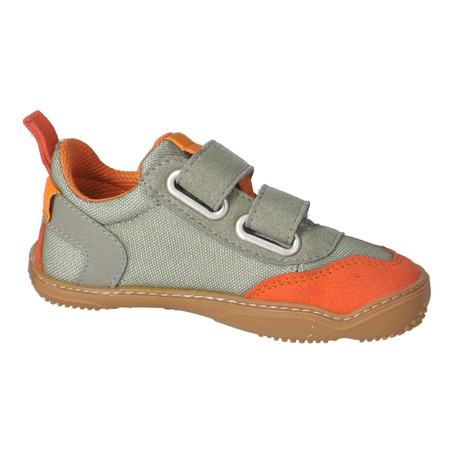 qnuffs Barfußschuh »Erle«  Klettschuh, Halbschuh, Sneaker mit Kontrastbesätzen