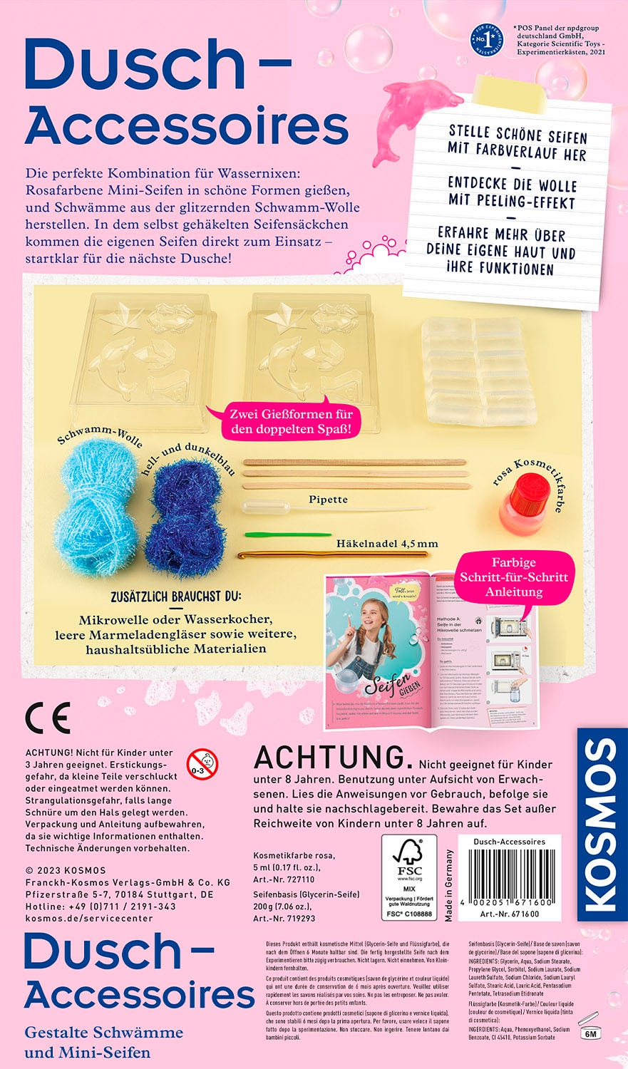 Kosmos Experimentierkasten »Dusch-Accessoires« Made in Germany