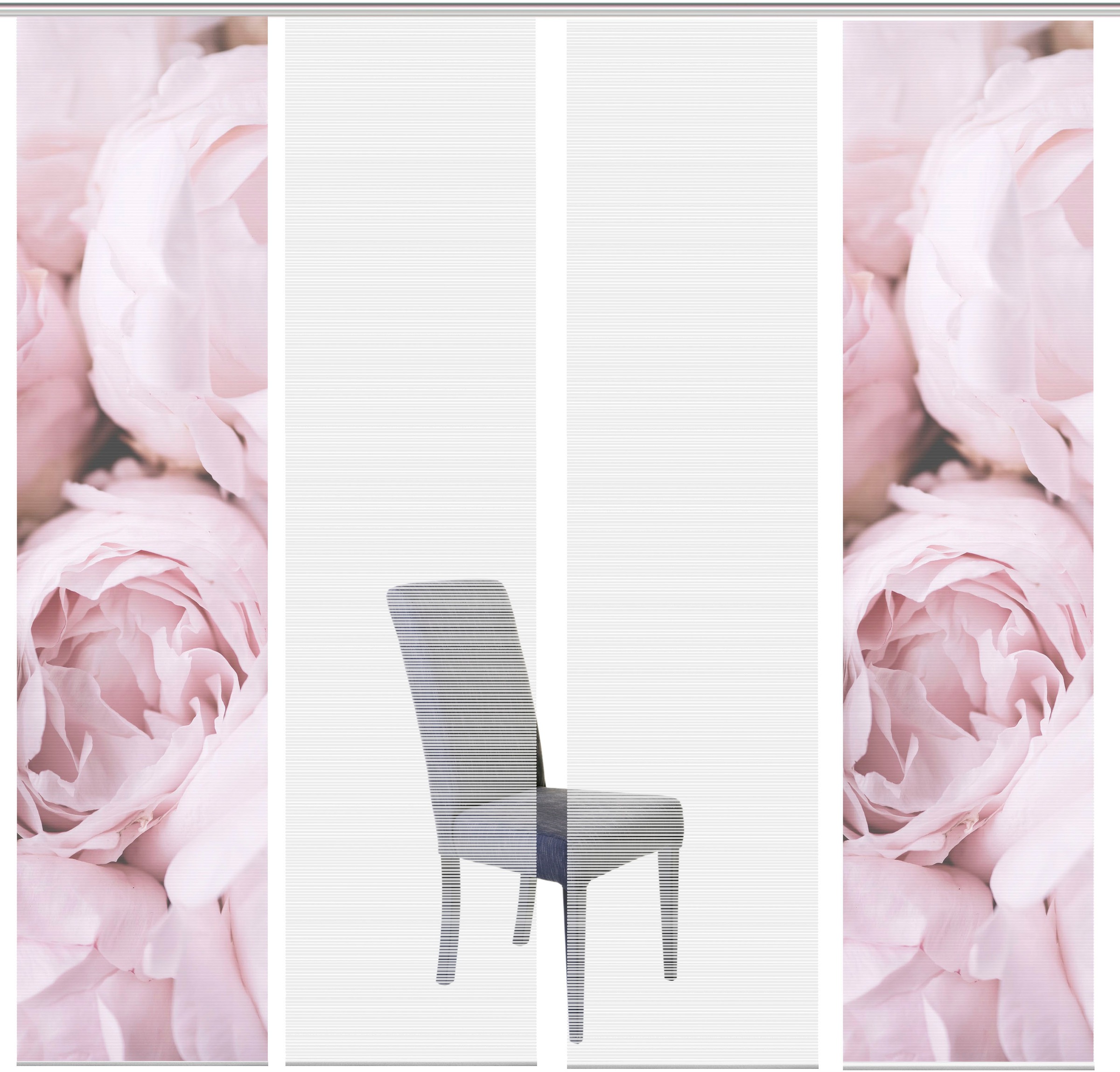 Vision S Schiebegardine »ROSANA 4er SET« Paneelwagen 4 Stk. tlg. Bambus-Opt günstig online kaufen