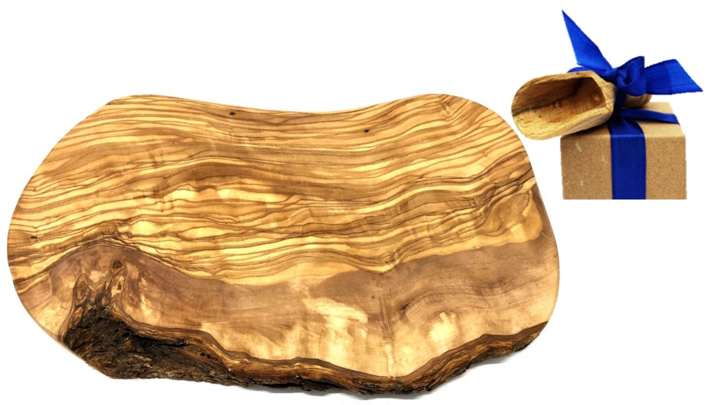 Olivenholz-erleben Schneidebrett »Brett rustikaler, Olivenholz 25-29 cm«, ( günstig online kaufen